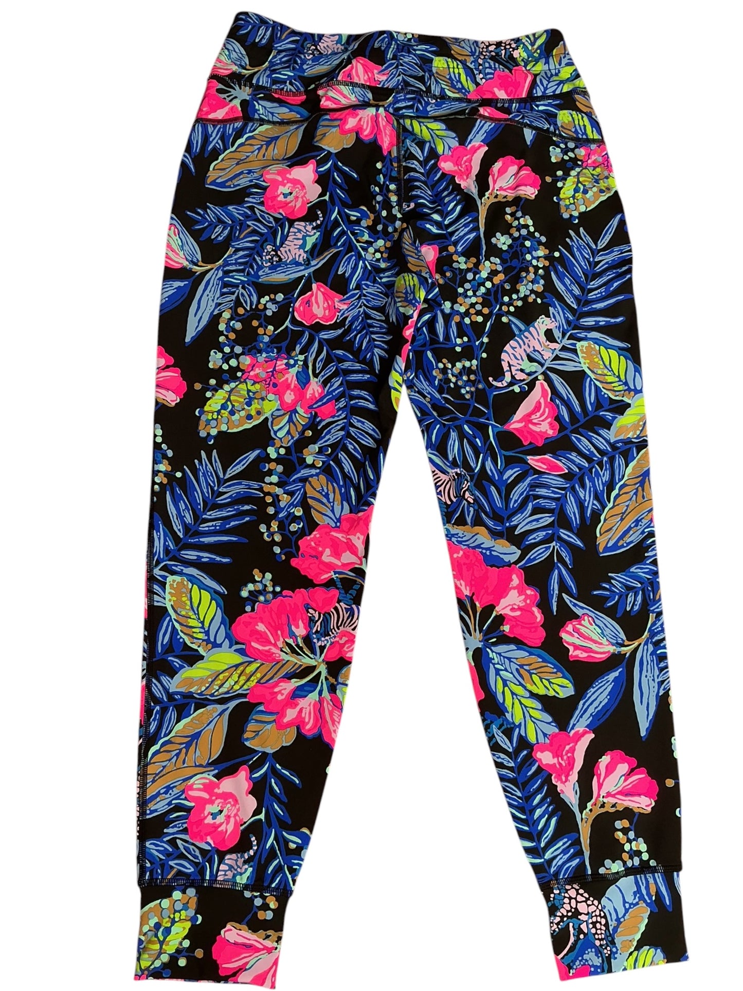 Lilly Pulitzer NWT Island Mid Rise Jogger Onyx Earned Stripes - Size L