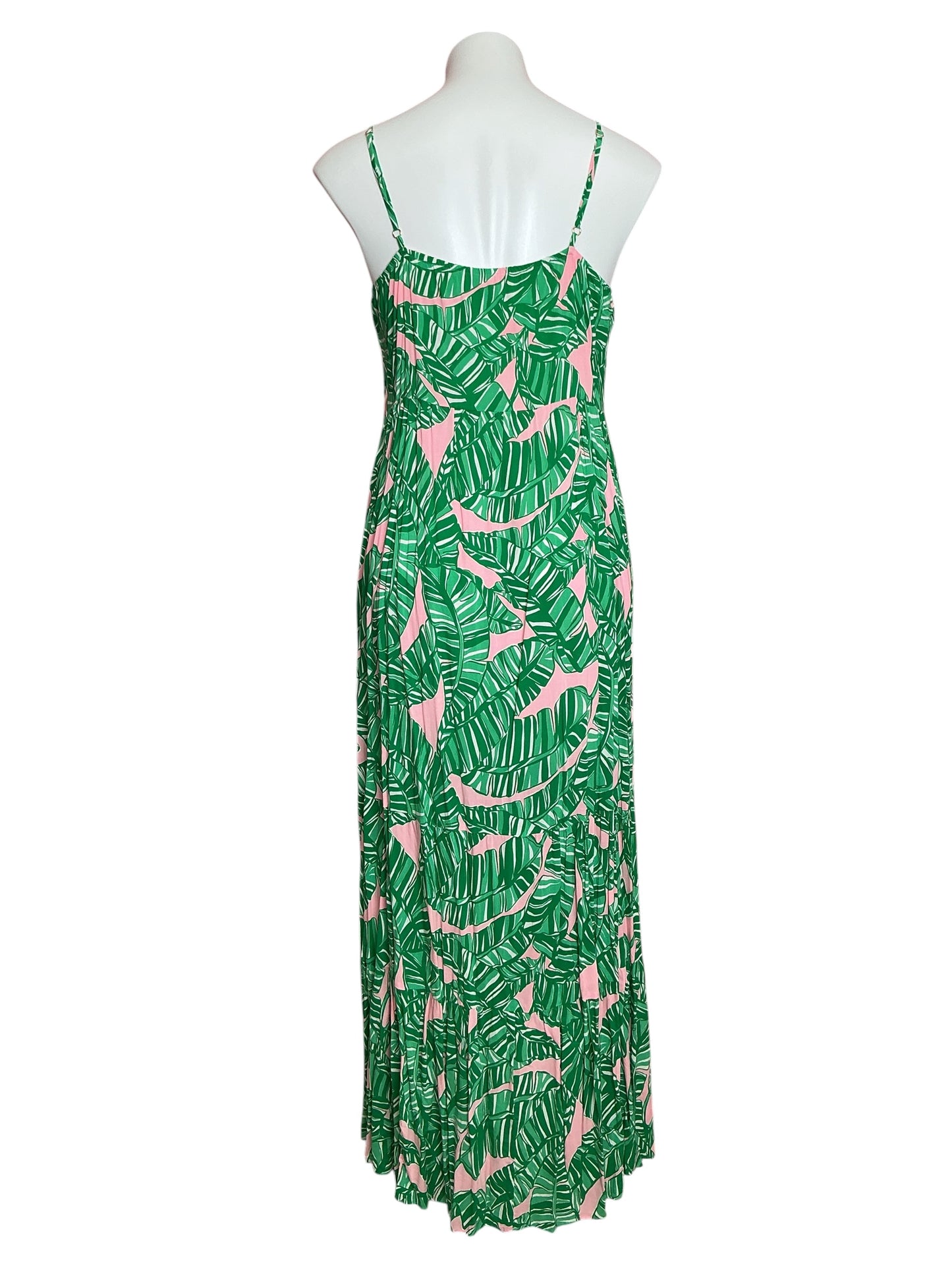 Lilly Pulitzer Teresa Maxi Dress Conch Shell Pink Let’s Go Bananas - Size M