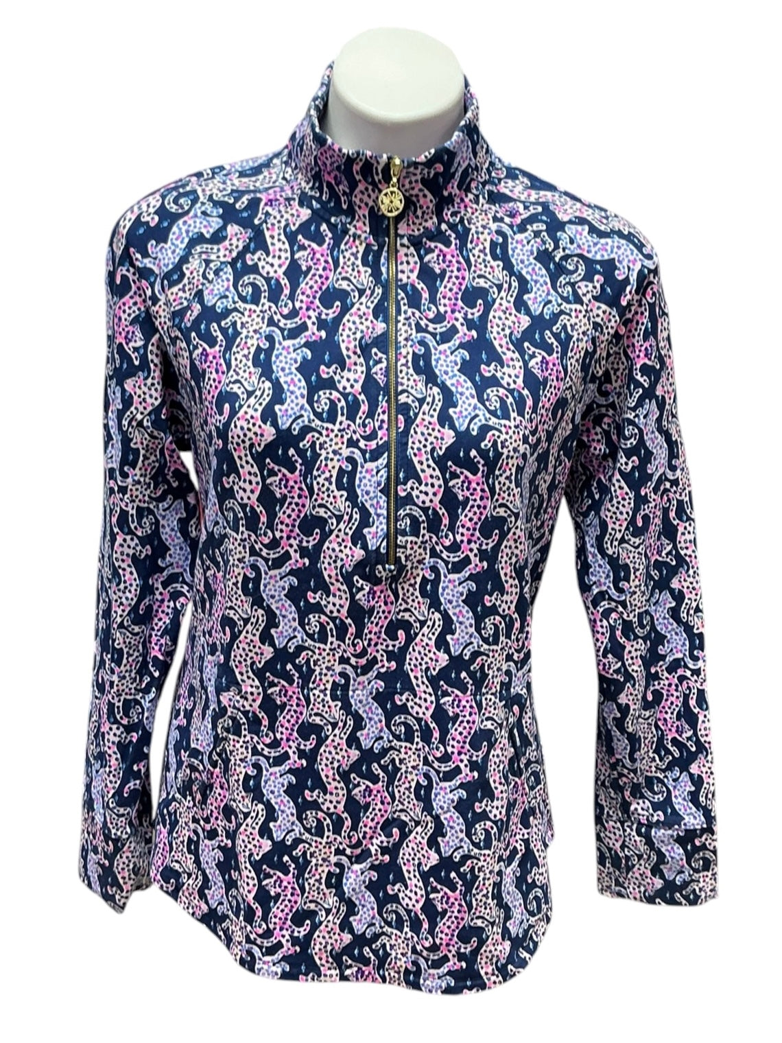Lilly Pulitzer UPF 50+ Skipper Popover On the Catwalk - Size M