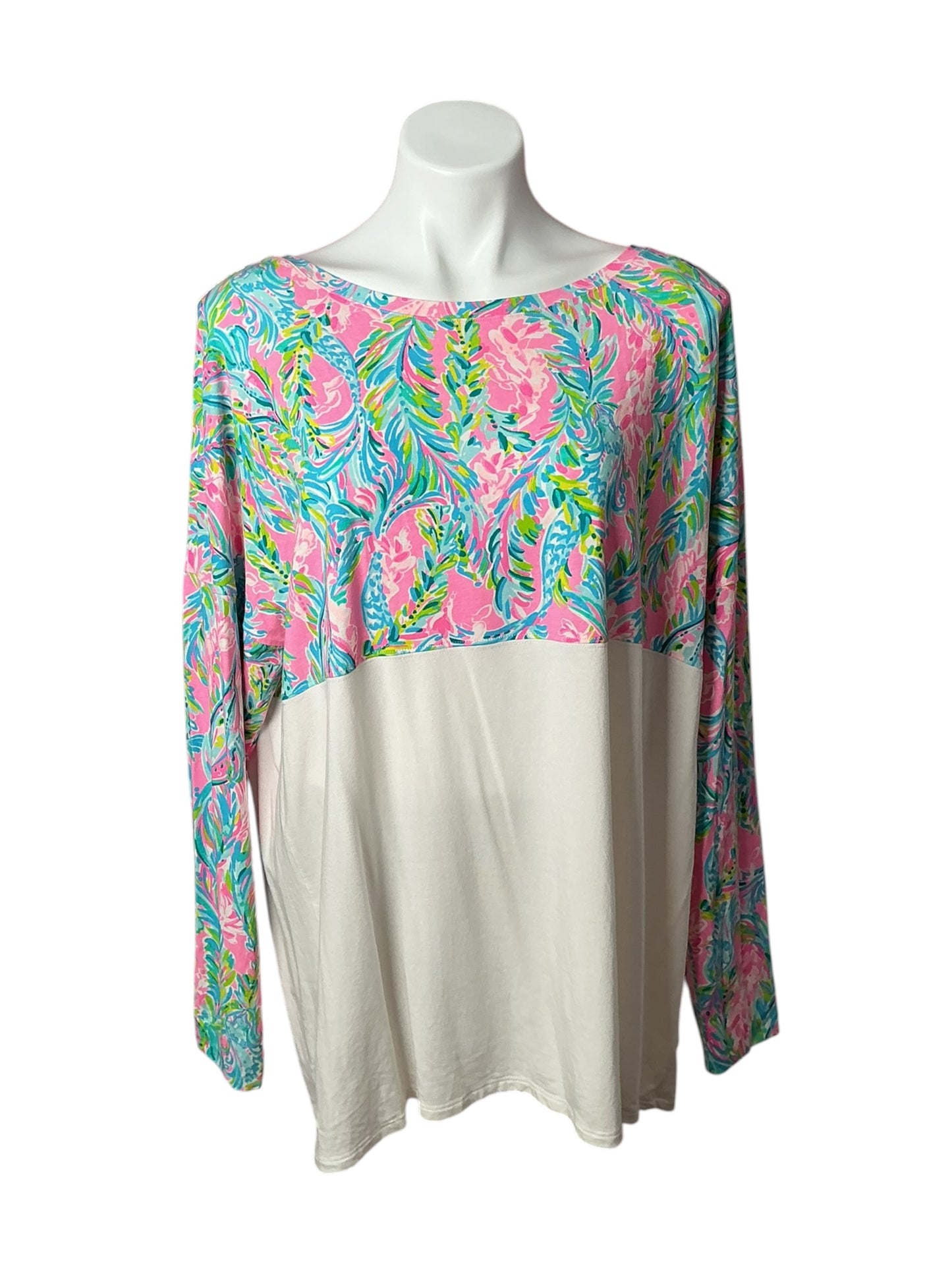 Lilly Pulitzer Finn Top Unicorn of the Sea - Size XXL