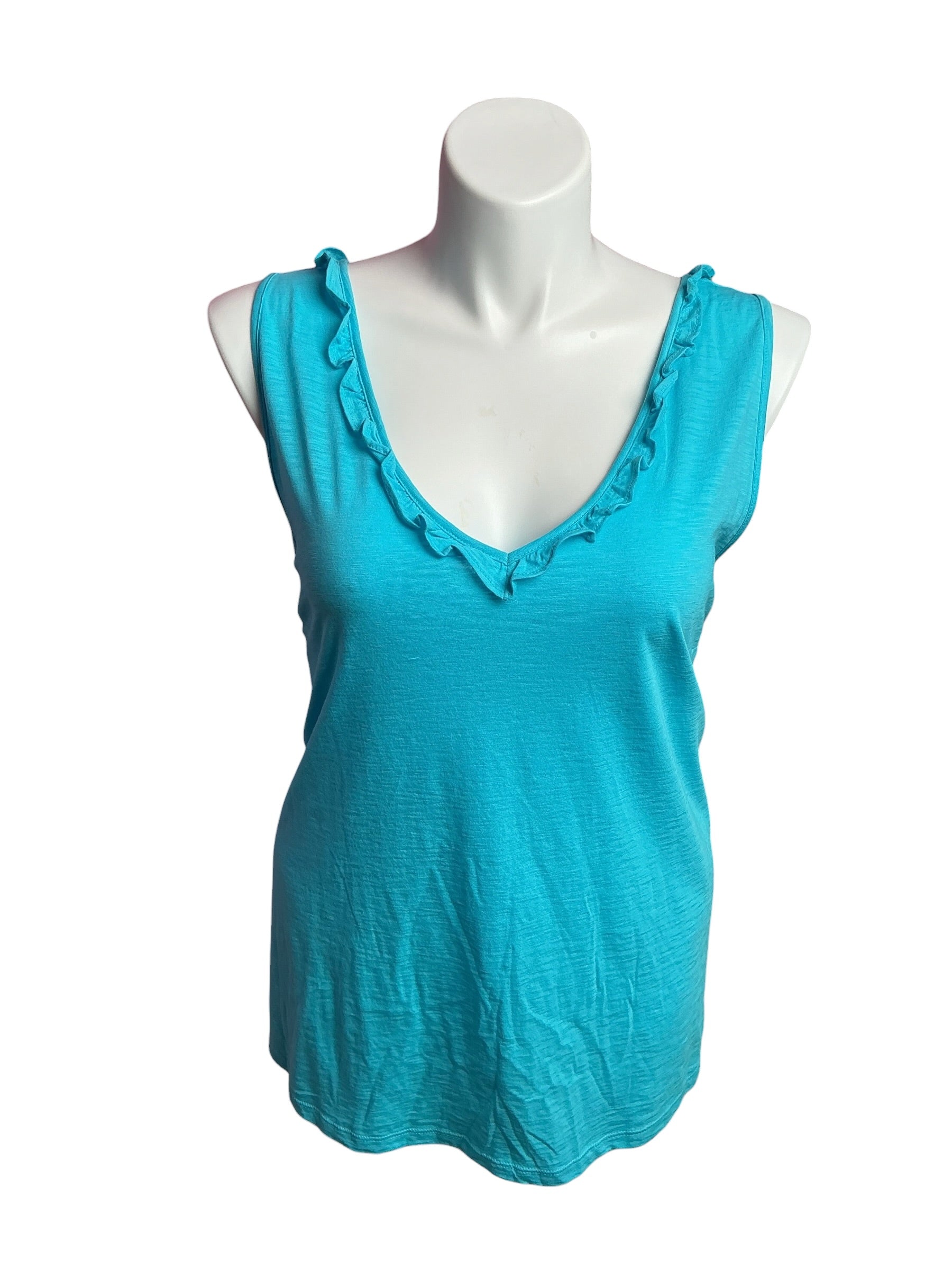 Lilly Pulitzer- NWT Gigi Ruffle Top Bermuda Blue Size XXL