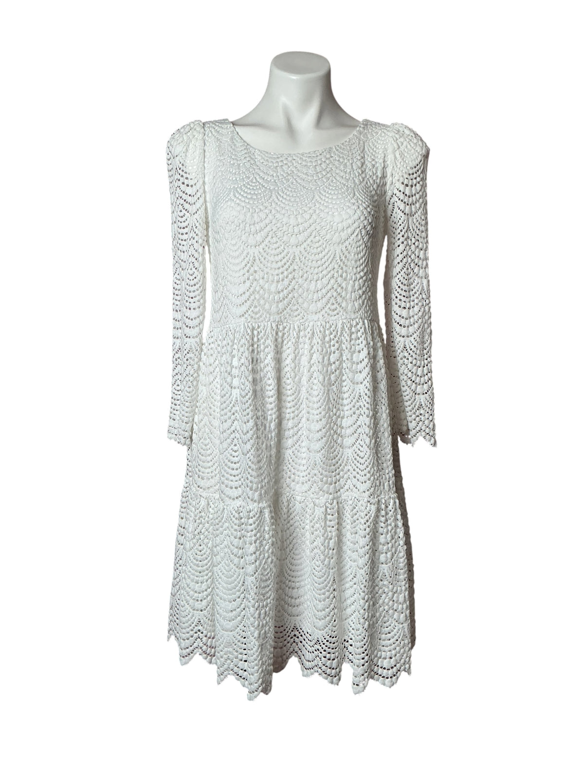 Lilly Pulitzer NWT Geanna Dress Resort White Scalloped Shell Lace - Size XS