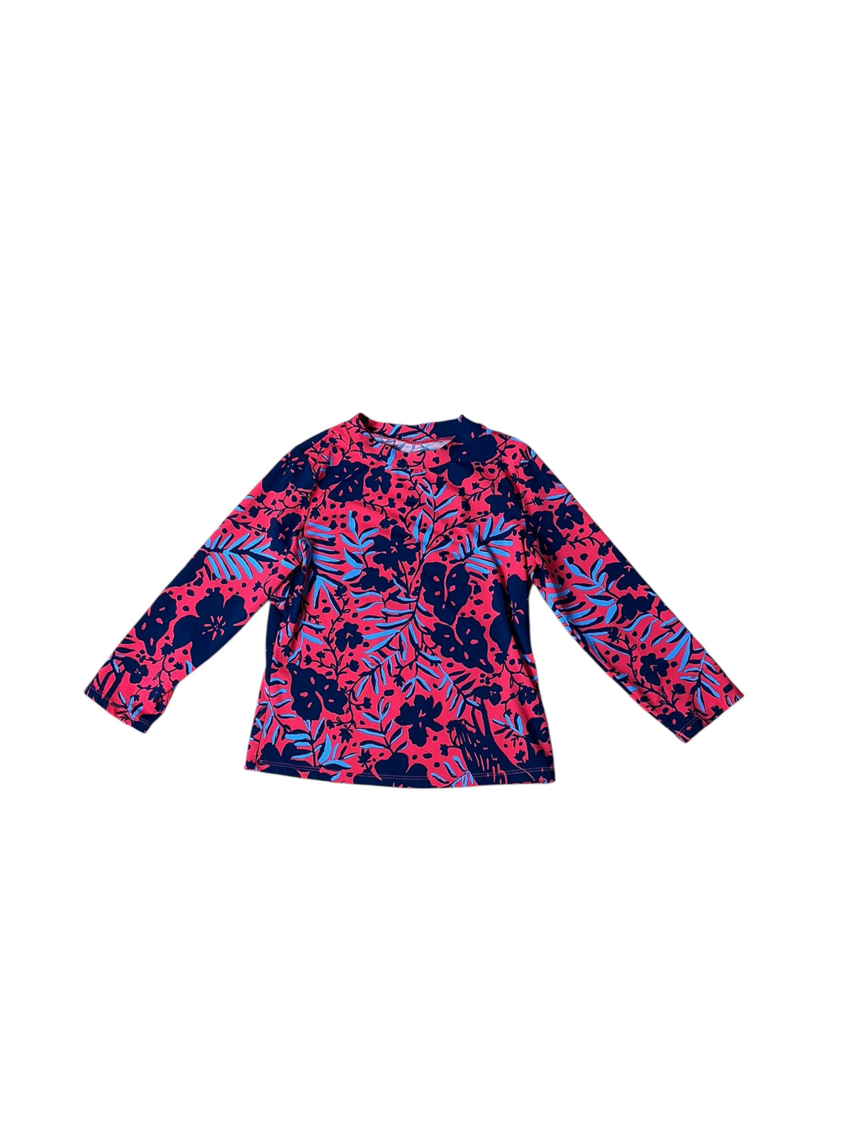 Lilly Pulitzer Kids Girls Bobby Rashguard Top Ruby Red Heron My Own - Size 12