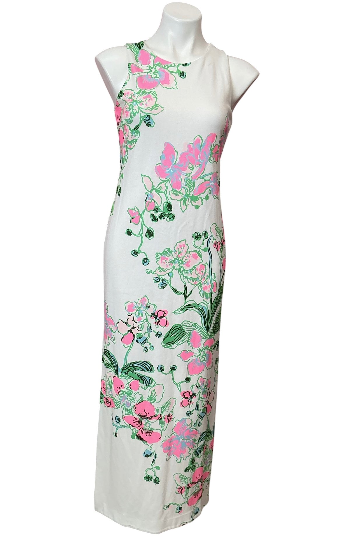 Lilly Pulitzer Melodie Printed Maxi Dress Multi Oversized Orchids On The Avenue Engineered - Size XS