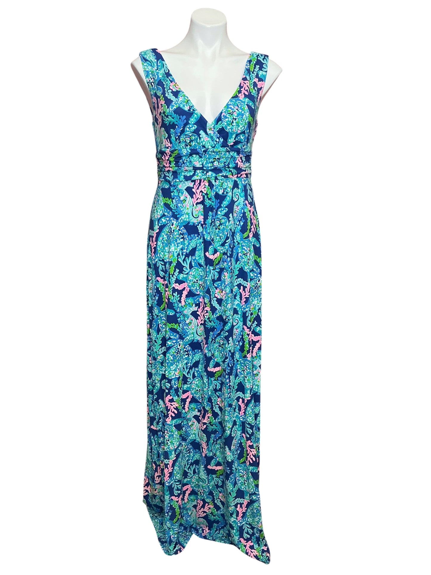Lilly Pulitzer NWT Sloane Dress Corsica Blue Turtle Villa - Size M