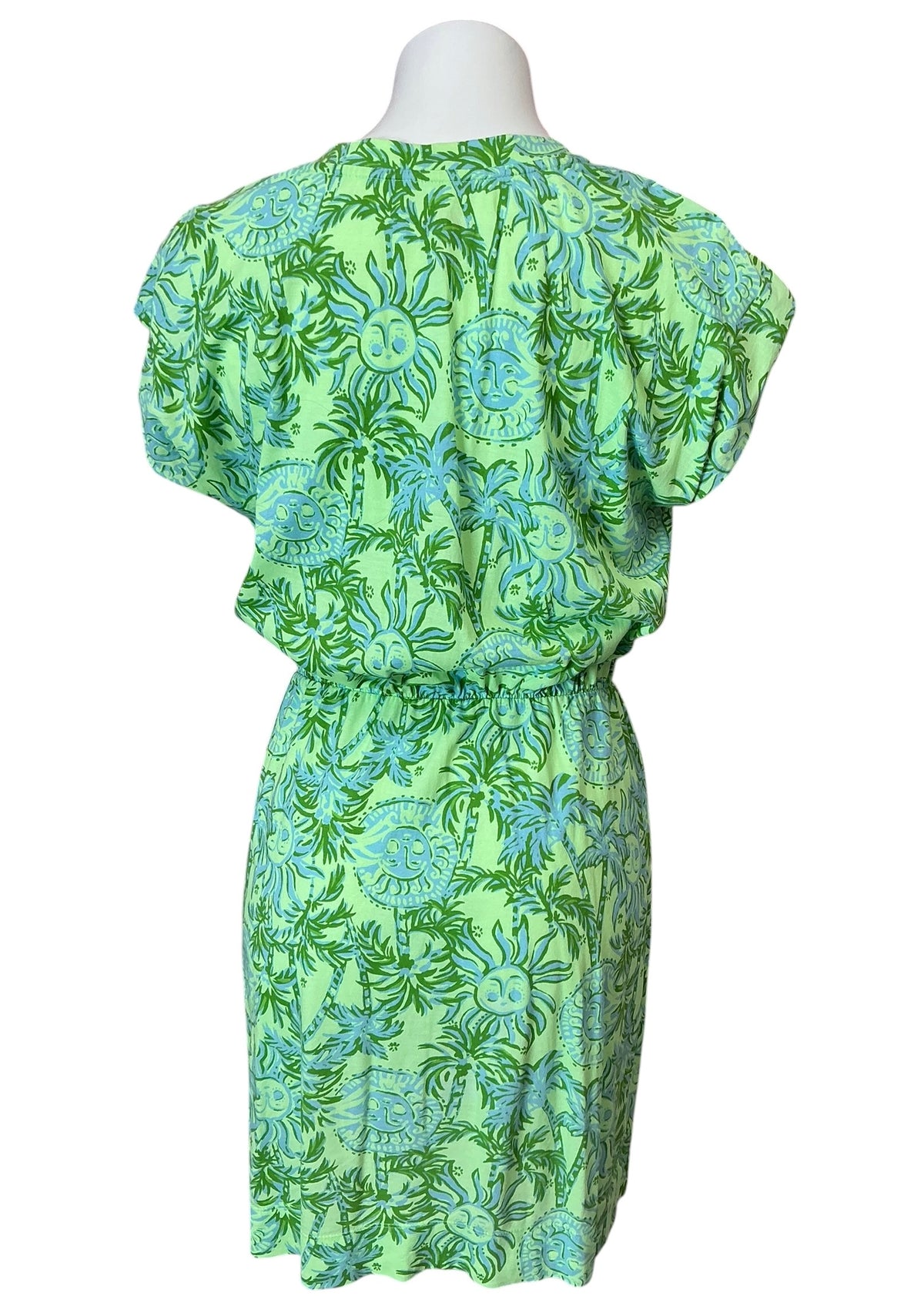 Lilly Pulitzer Mello Blouson T Shirt Dress Cool Mint Catchin Rays - Size S