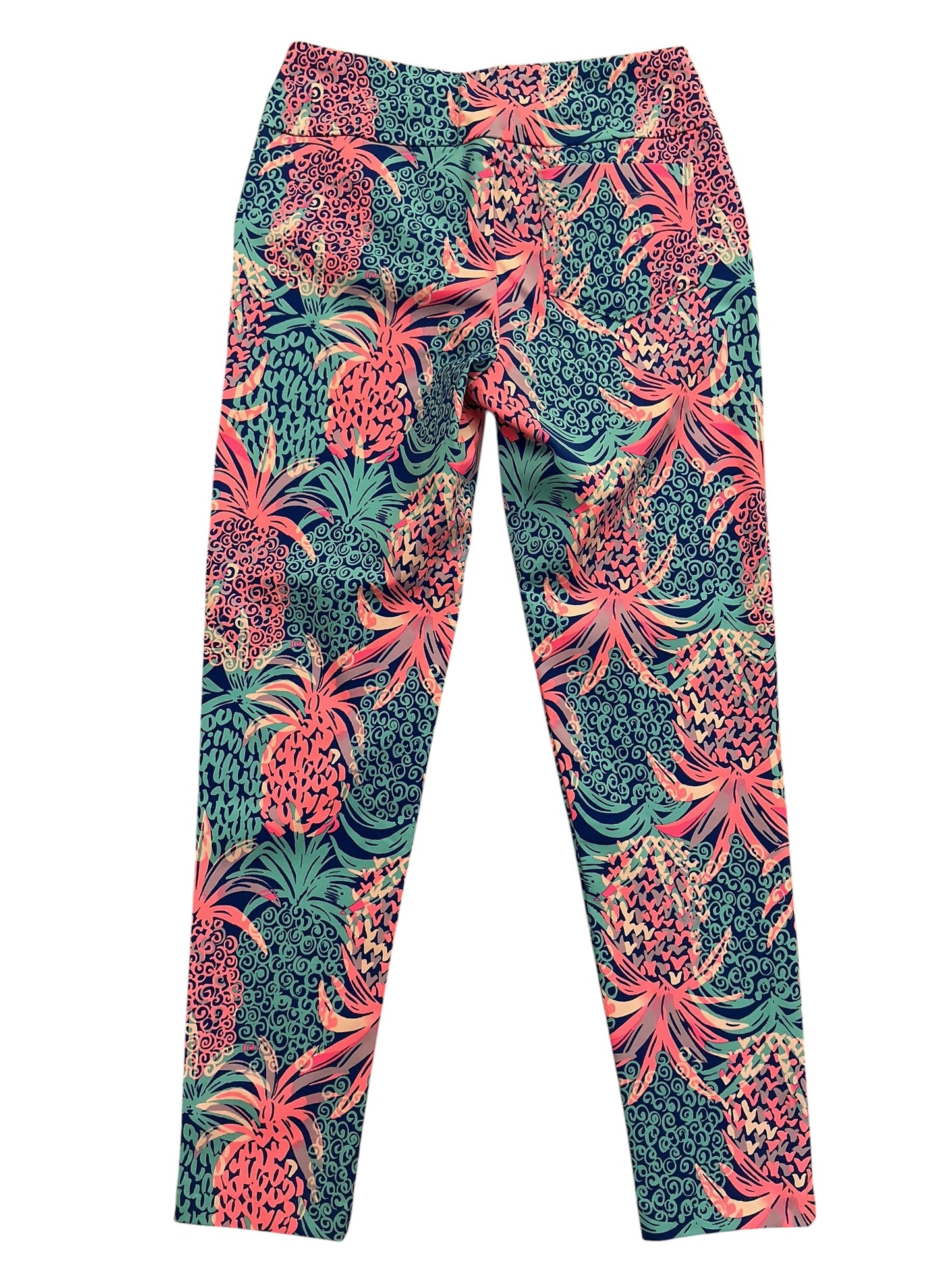 Lilly Pulitzer UPF 50+ Luxletic Corso Pants Borealis Blue Tropic Down Low - Size 2