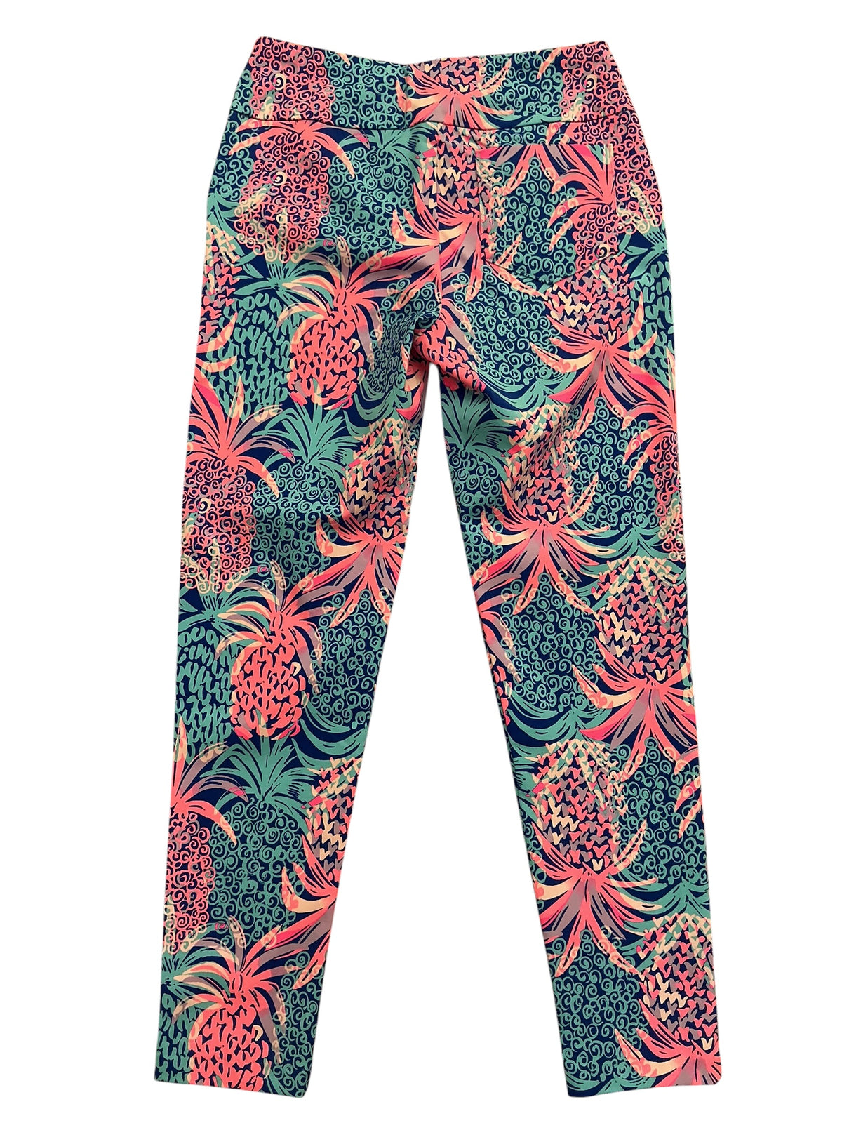 Lilly Pulitzer UPF 50+ Luxletic Corso Pants Borealis Blue Tropic Down Low - Size 2