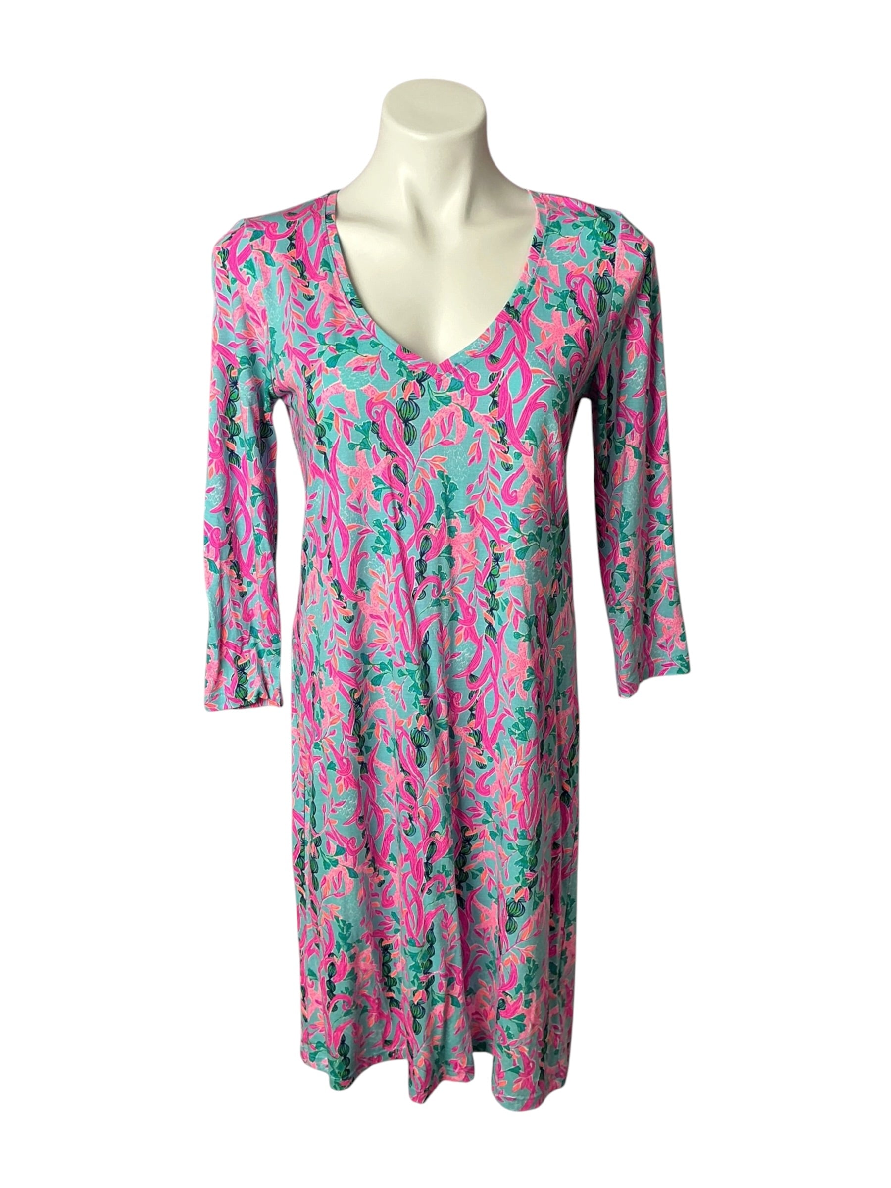 Lilly Pulitzer Tessa Dress Seaweed Samba - Size S