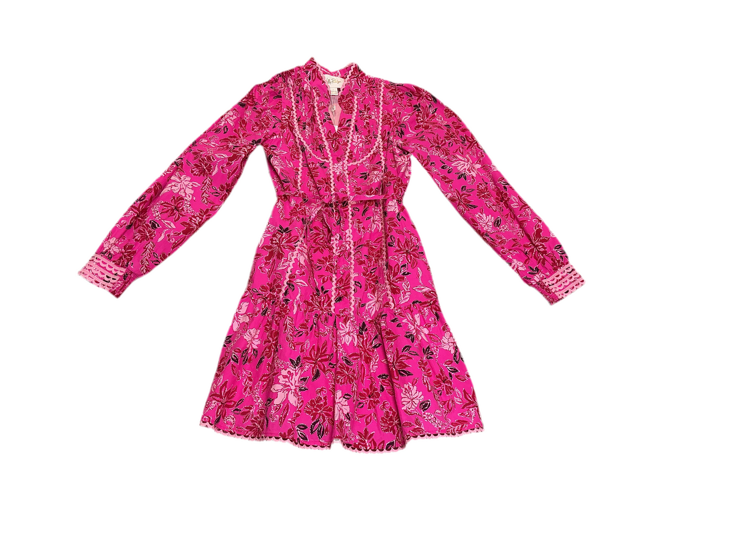 Lilly Pulitzer Arletta Dress - Graffic Park - Passion Fruit Pink - Size 6