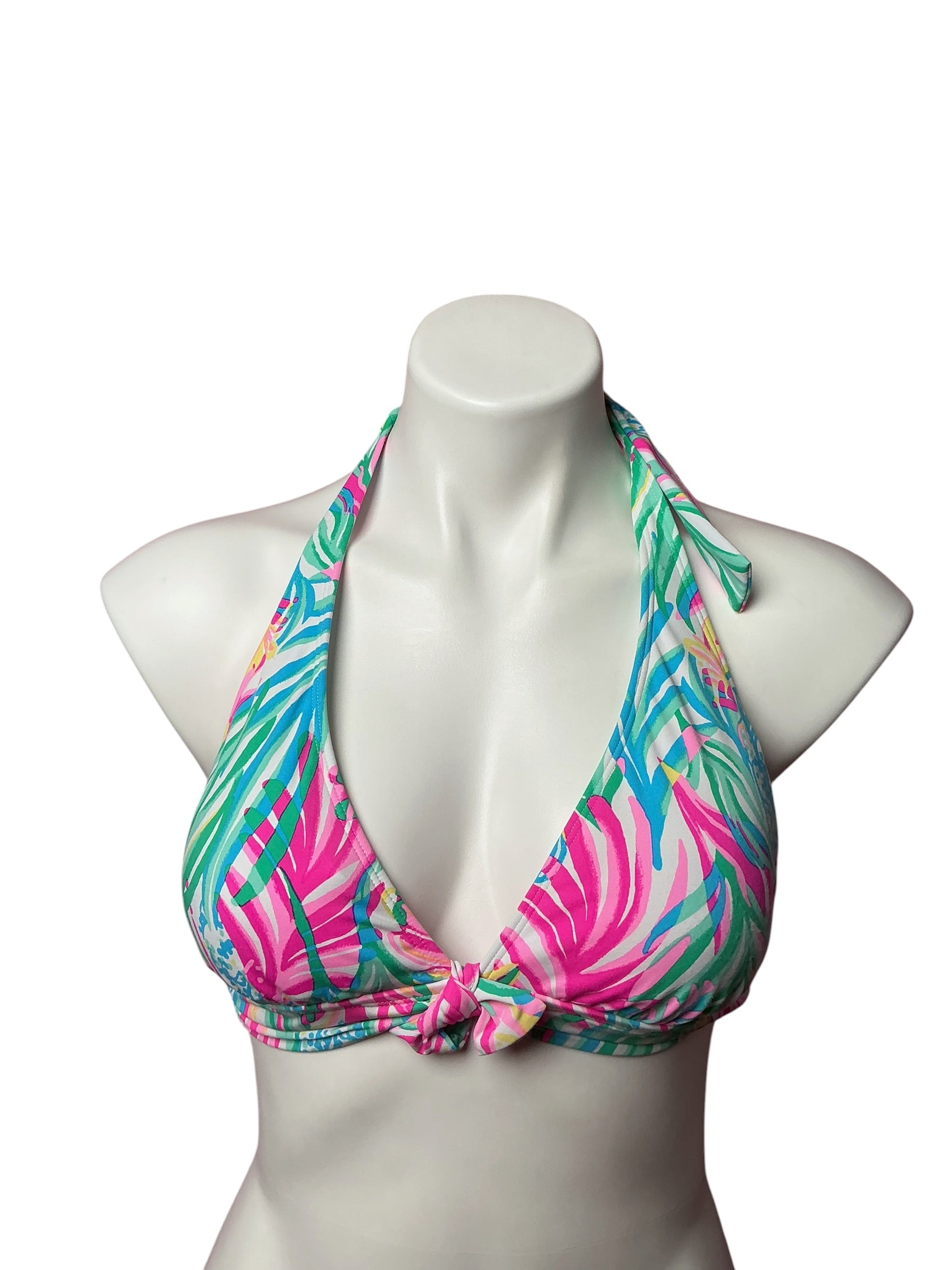 Lilly Pulitzer Elise Bikini Top Multi Sea Turtle Soiree - Size 6