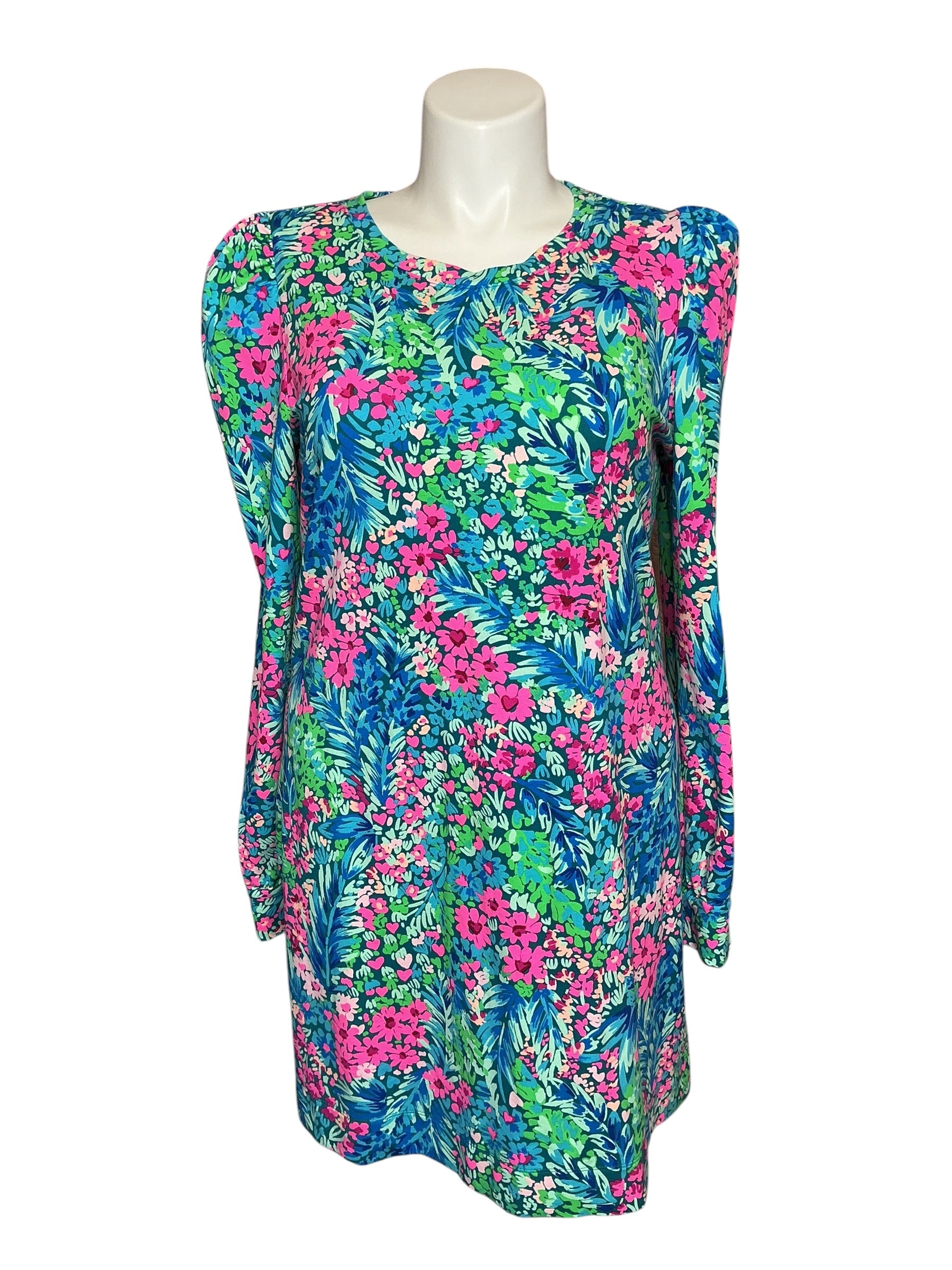 Lilly Pulitzer Jansen Dress - Multi Tiny Garden - Size XL