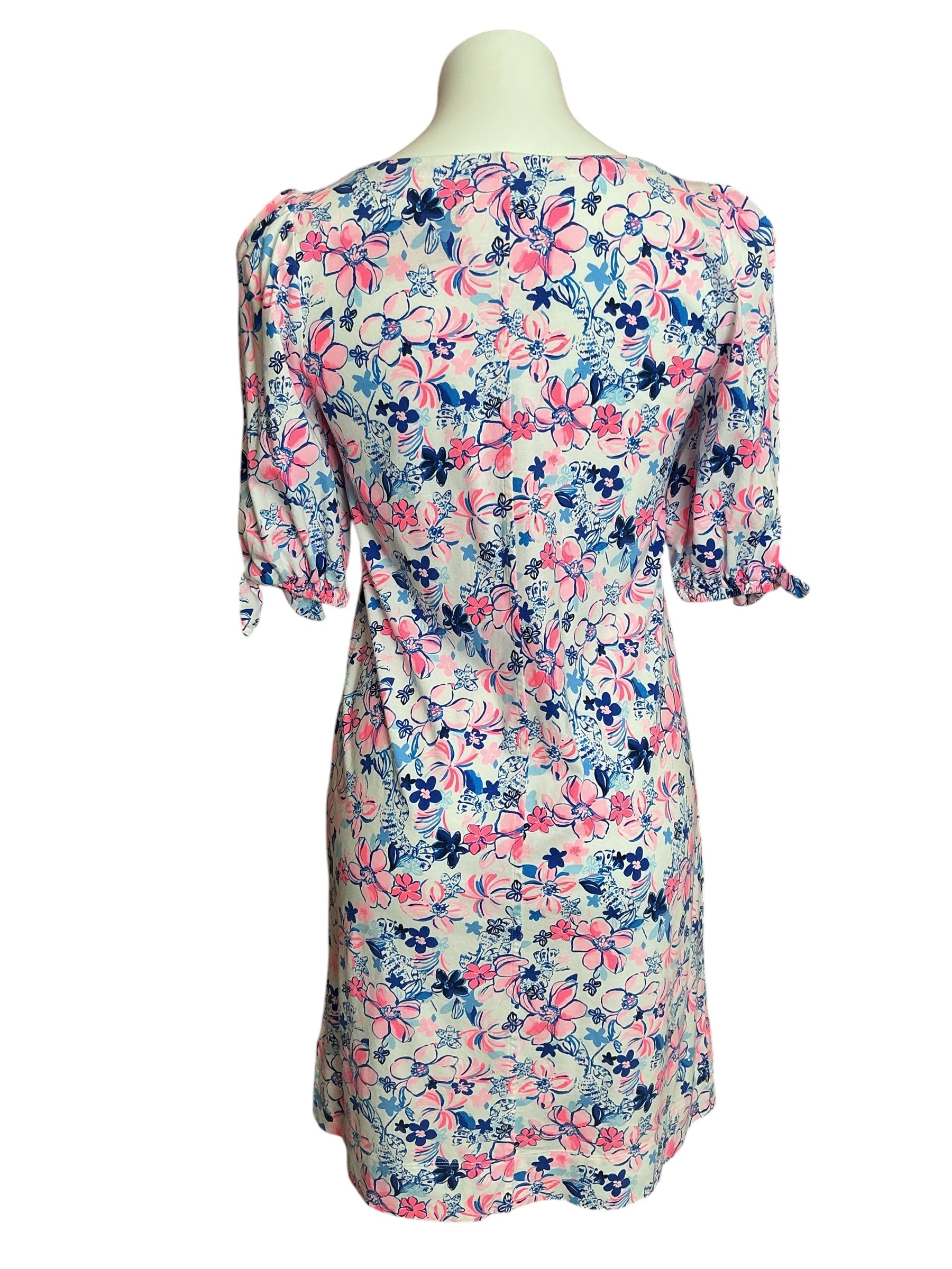 Lilly Pulitzer Easley T Shirt Dress Amalfi Blue By The Seashore - Size S