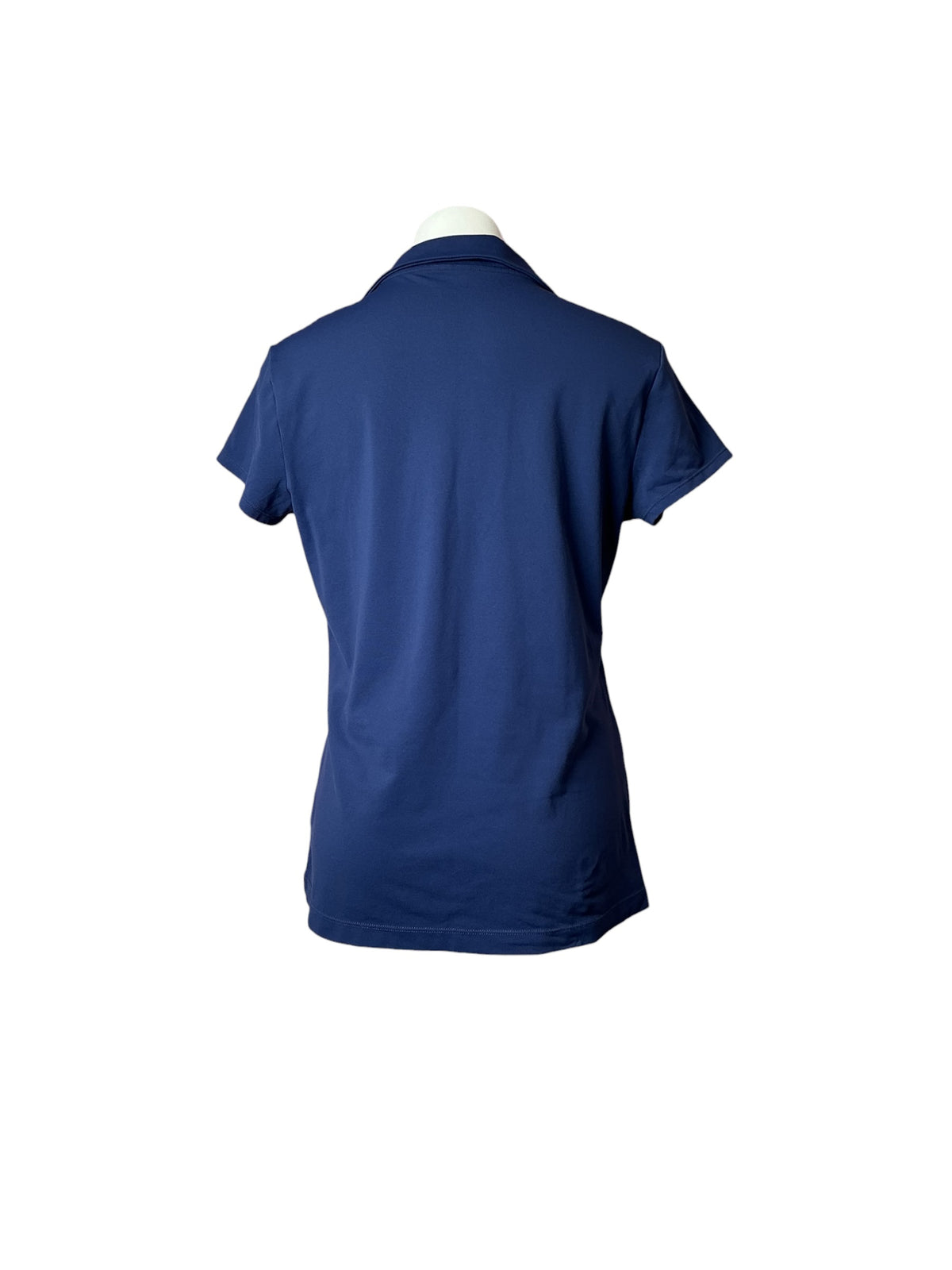 Lilly Pulitzer Luxletic Frida Scallop Polo Top True Navy - Size L
