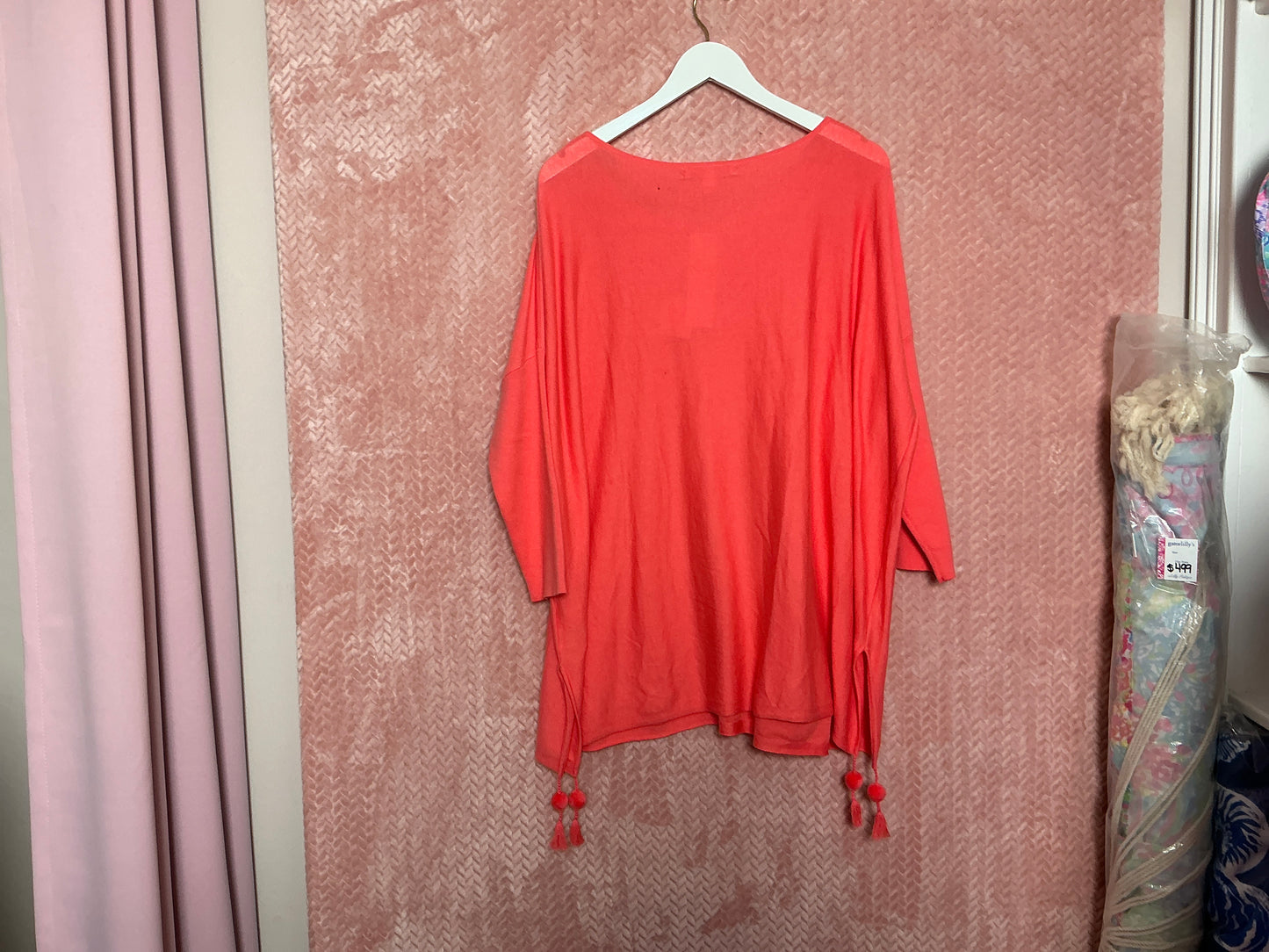 Lilly Pulitzer NWT Elba Sweater Tangerine - Size XL