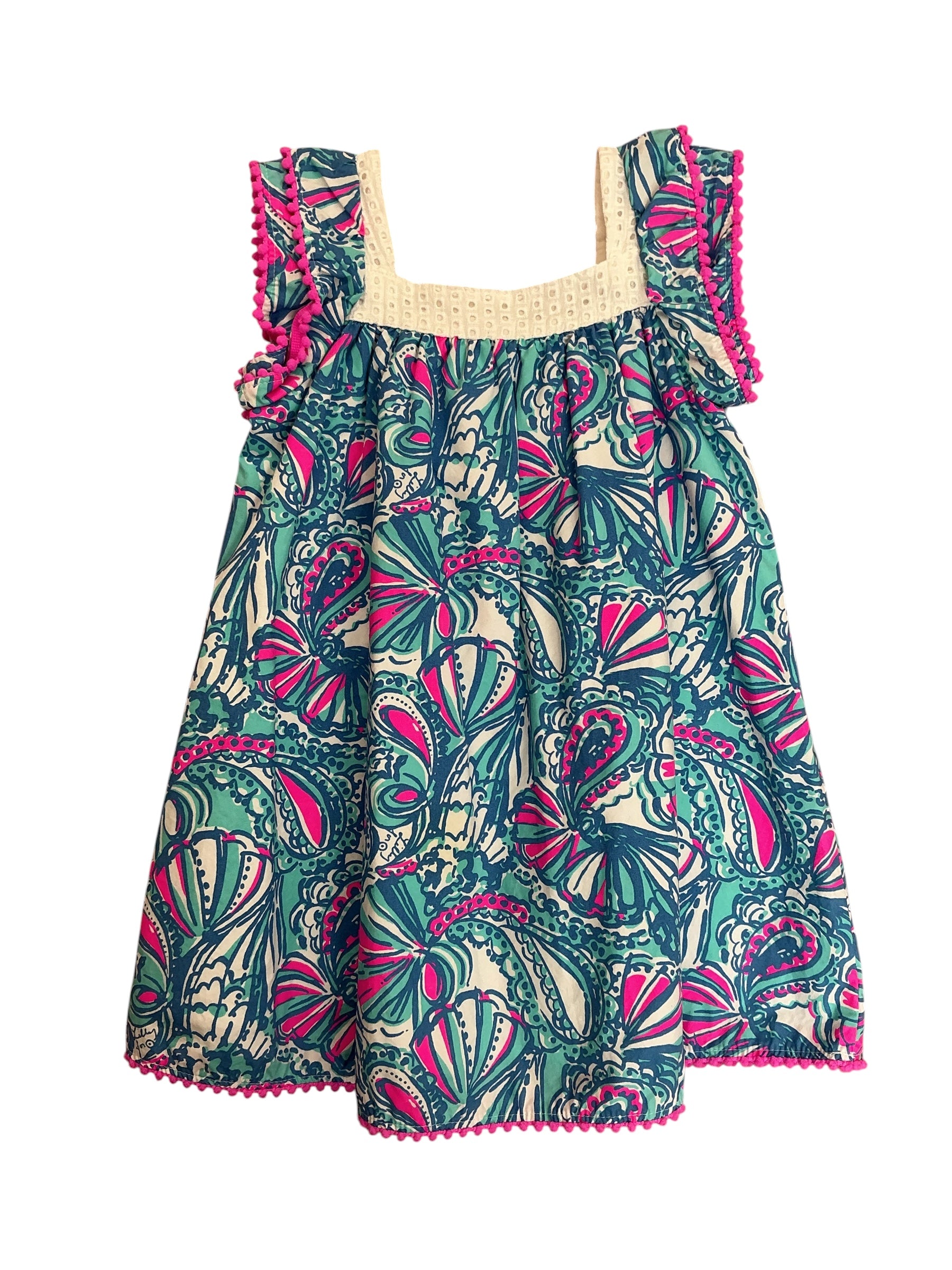 Lilly Pulitzer Target Collection Sleeveless Sundress My Fans - Size 3T
