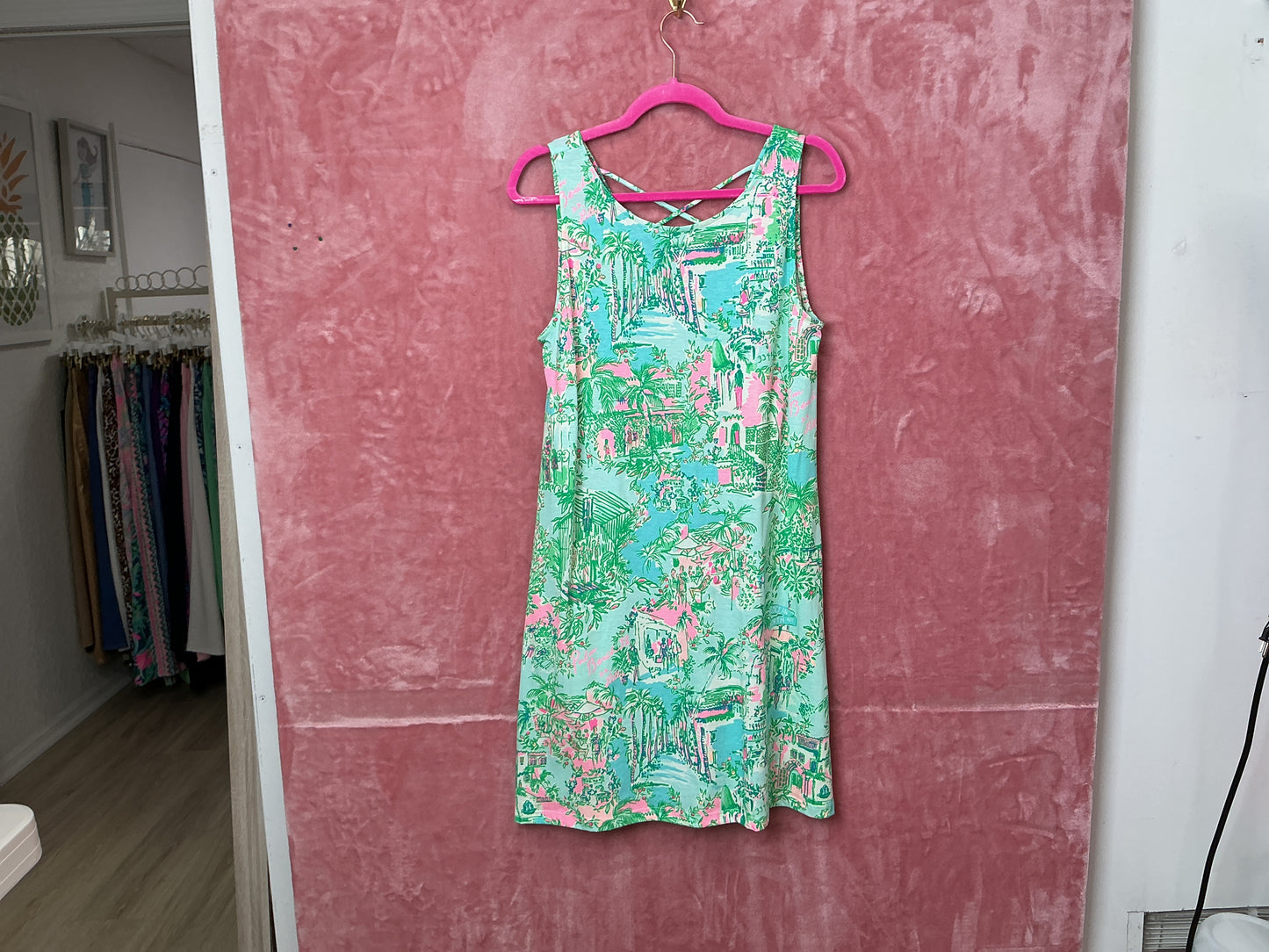Lilly Pulitzer NWT Kristen Dress Lilly Loves Palm Beach - Size M