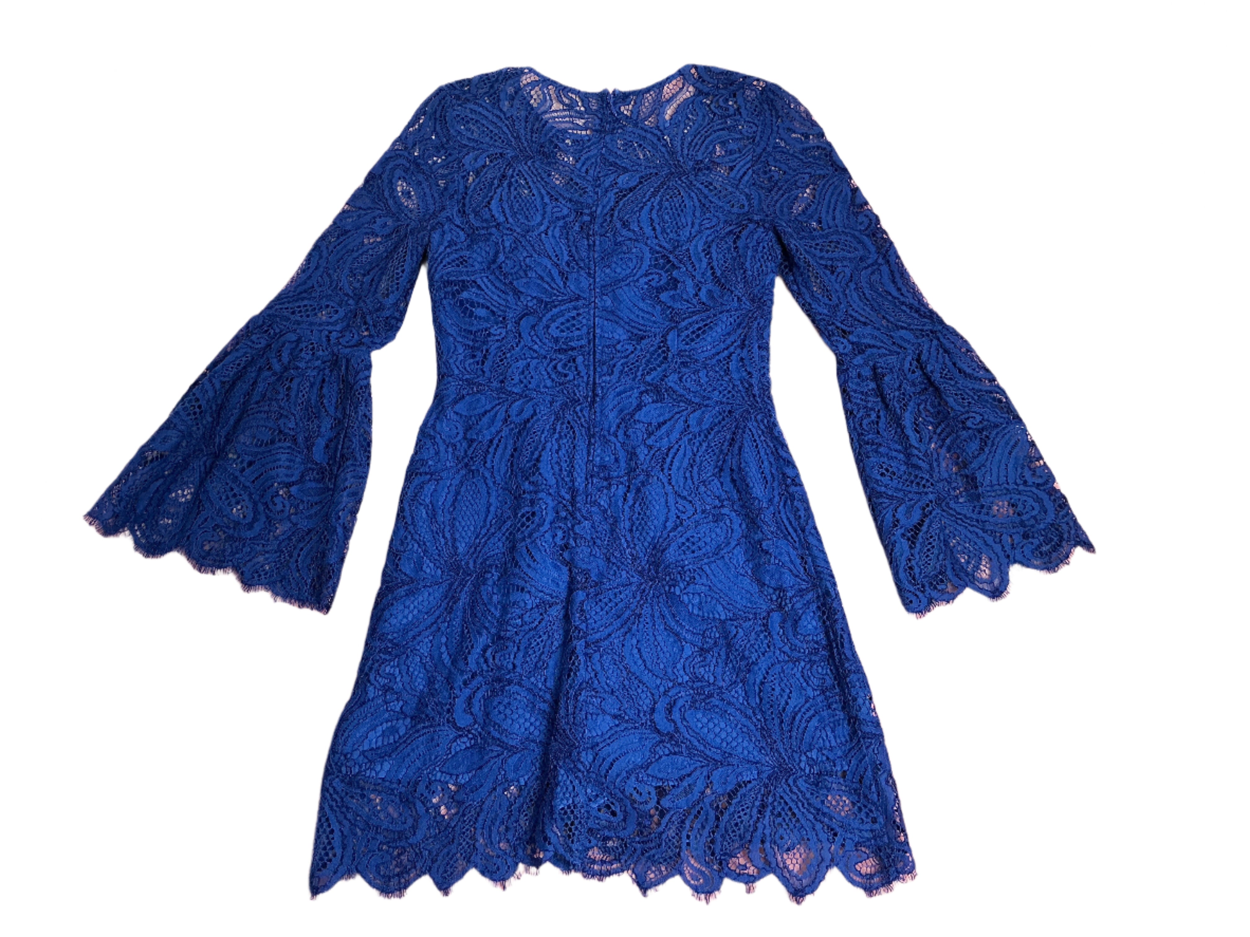 Lilly Pulitzer Denise Romper - Lapis Lazuli Floraloopy Lace - Size - 2