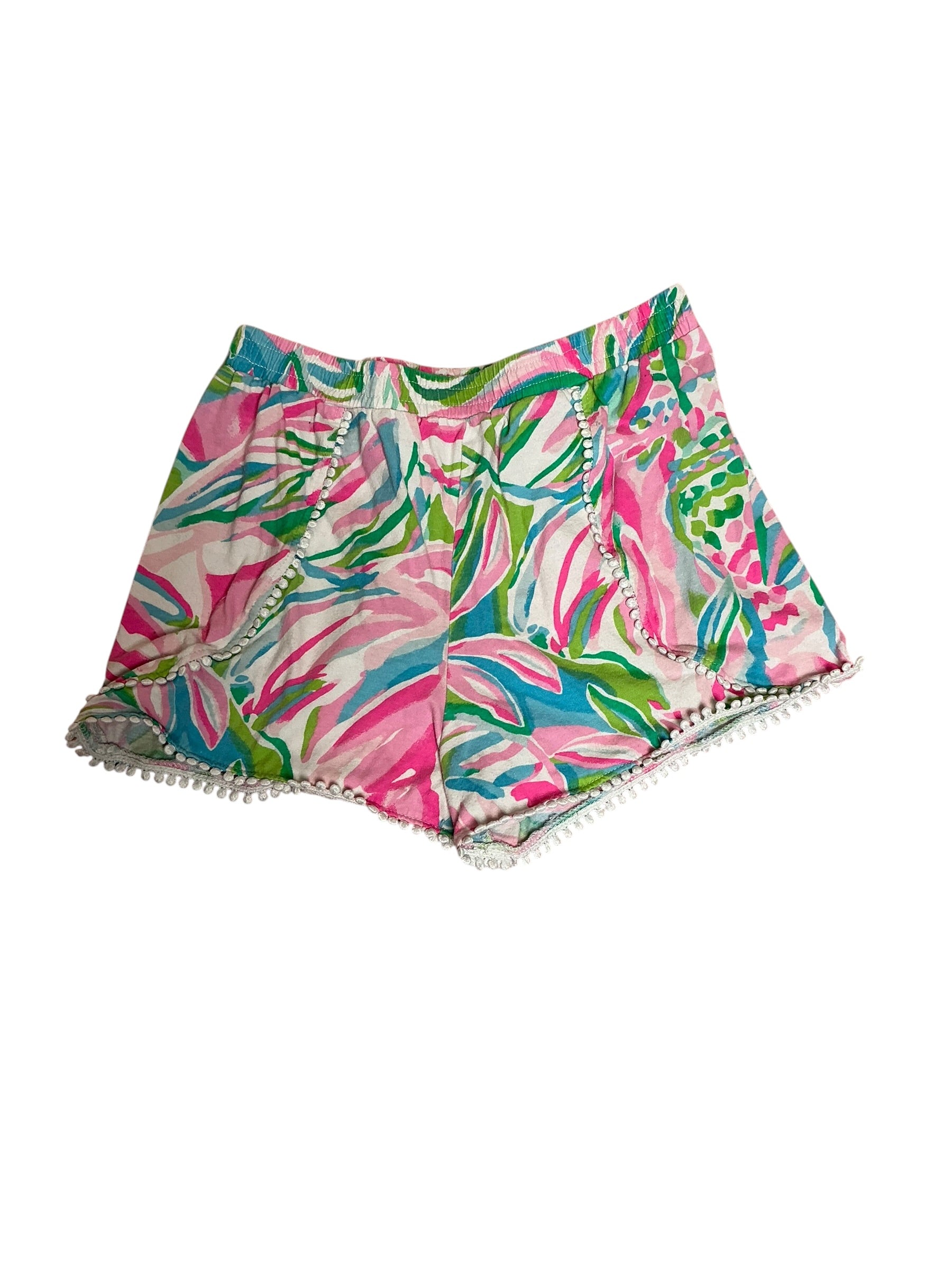 Lilly Pulitzer Girls Katia Shorts Croc My World - Size M 6-7