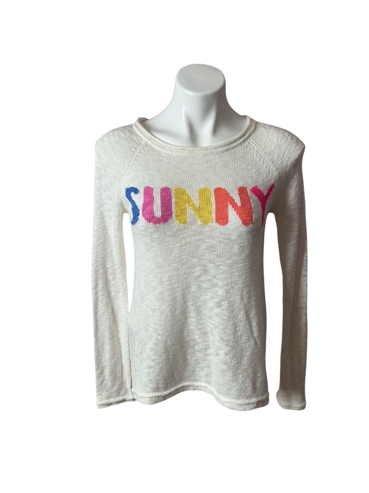 Lilly Pulitzer Danette Sweater Resort White Sunny Intarsia - Size XXS
