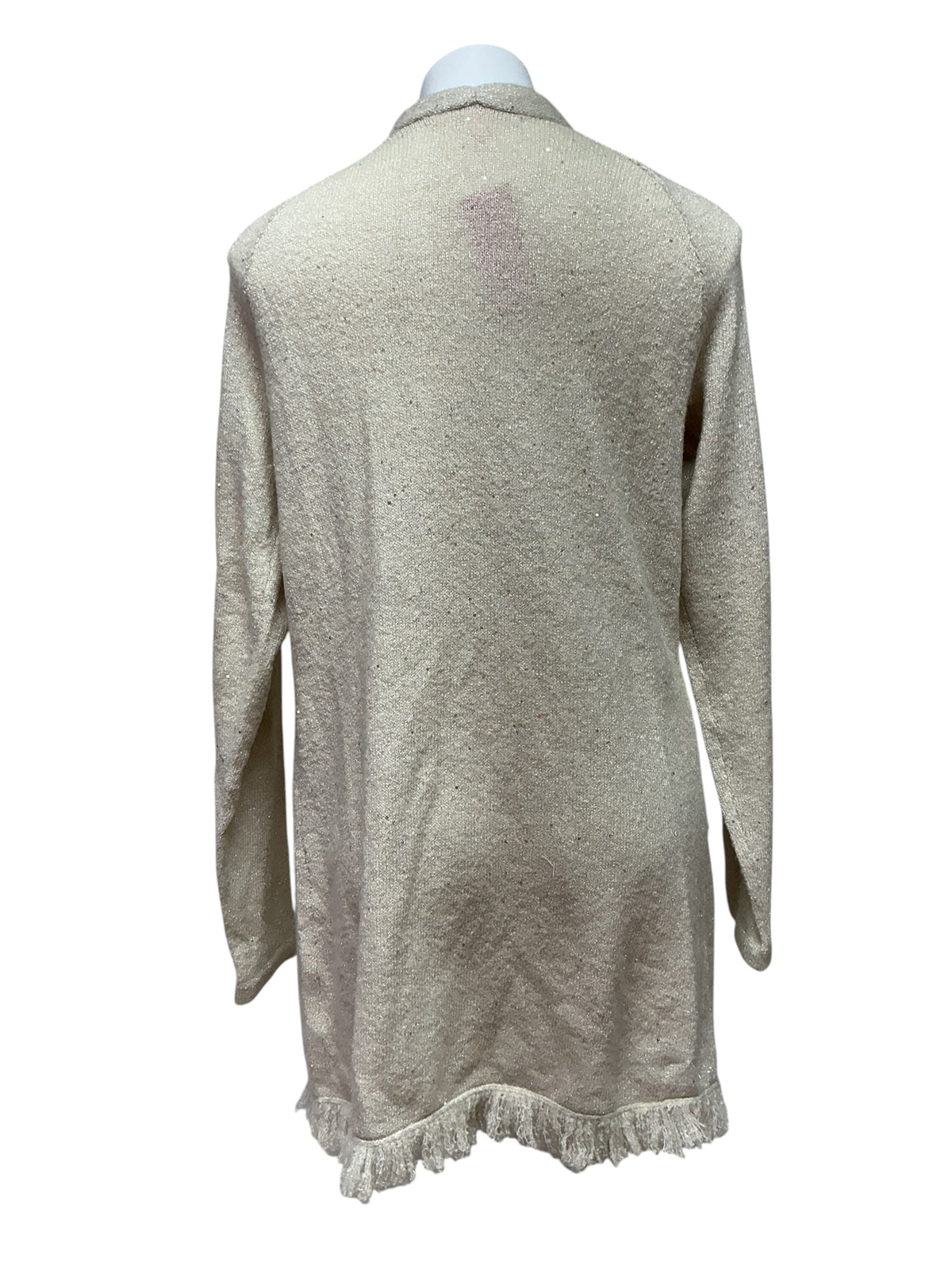 Lilly Pulitzer Tatum Cardigan Coconut Metallic Gold - Size L