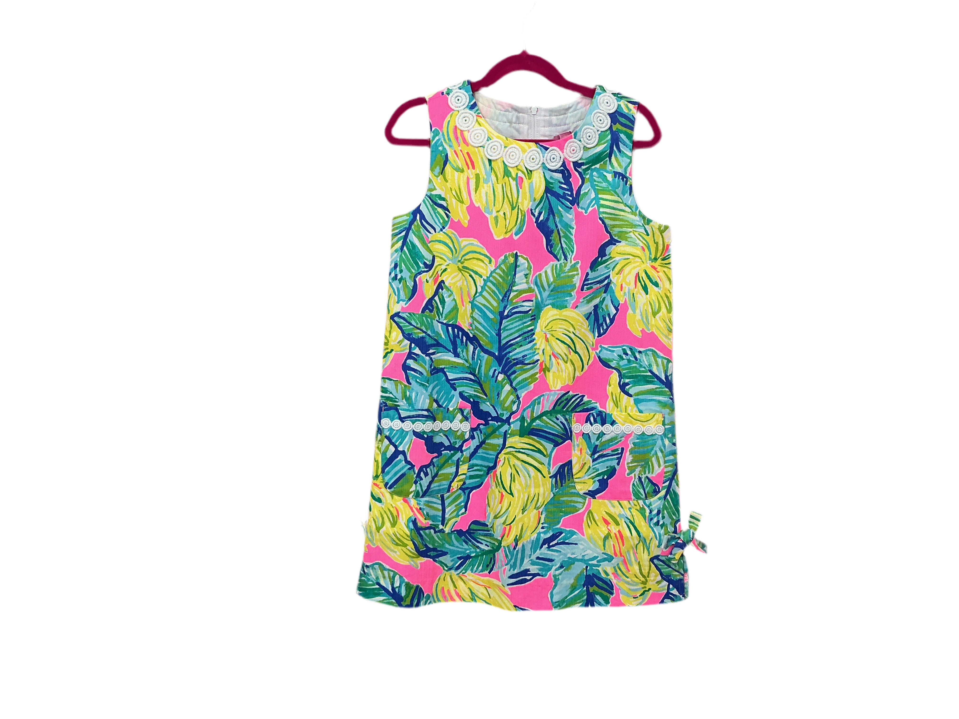 Lilly Pulitzer NWT Little Lilly Classical Shif Pink Sunset Local Flavor - Size 8