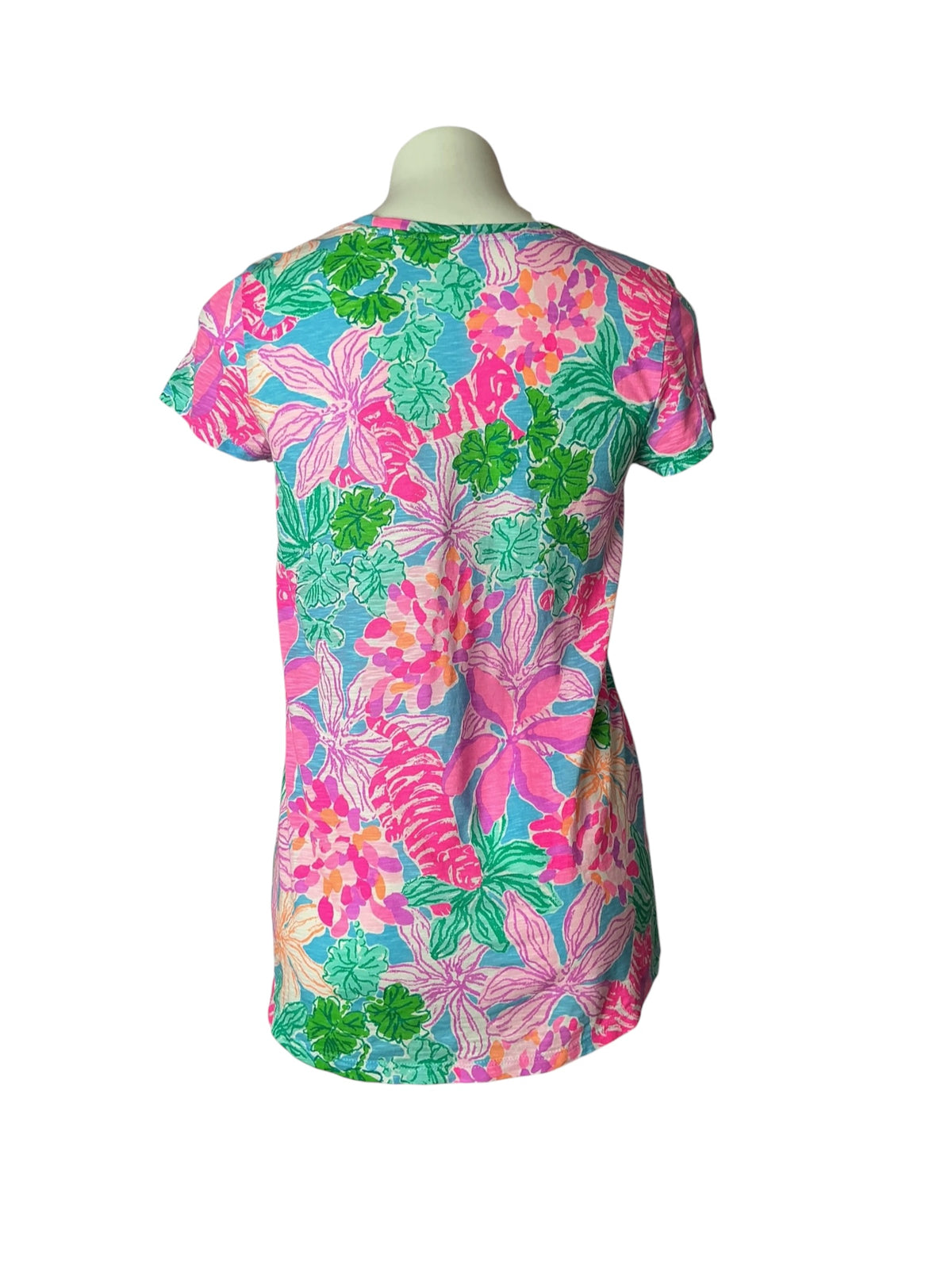 Lilly Pulitzer V-Neck Top Tiger Lair - Size XS