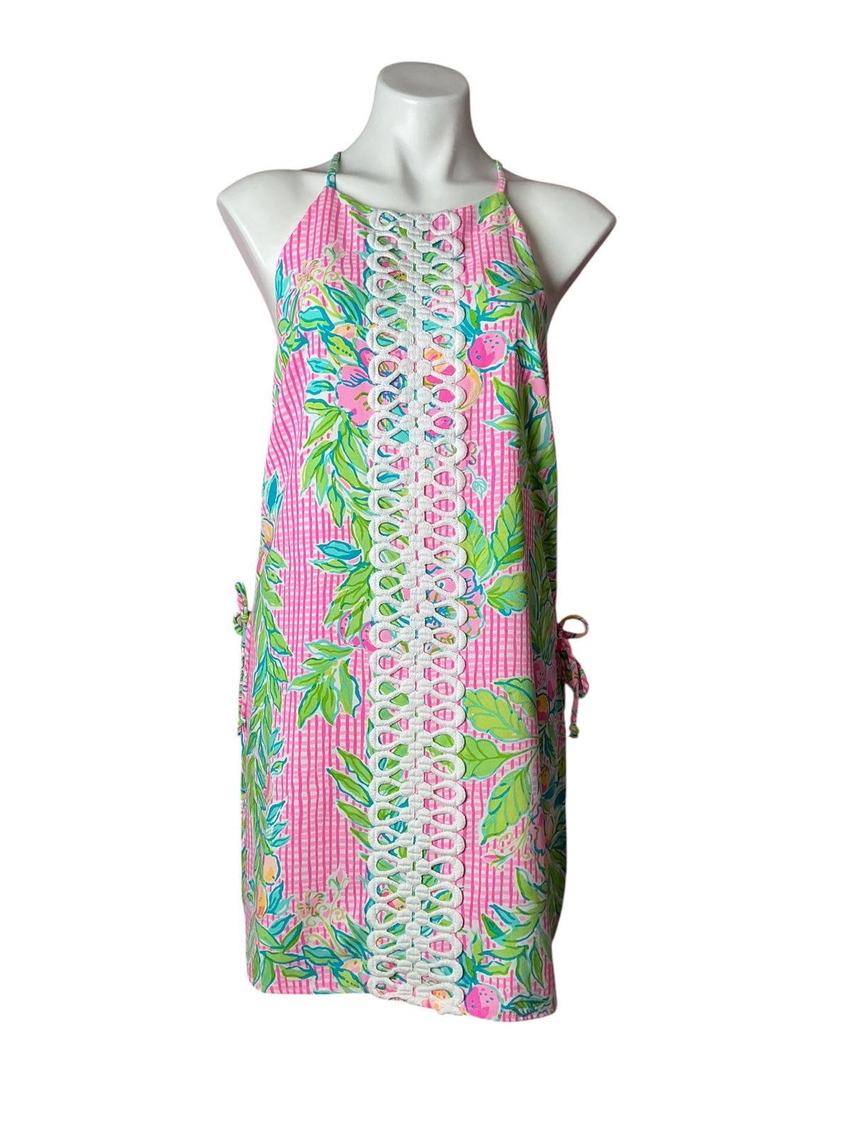 Lilly Pulitzer NWT Pearl Romper Multi Dont Stop Beleafing - Size 12
