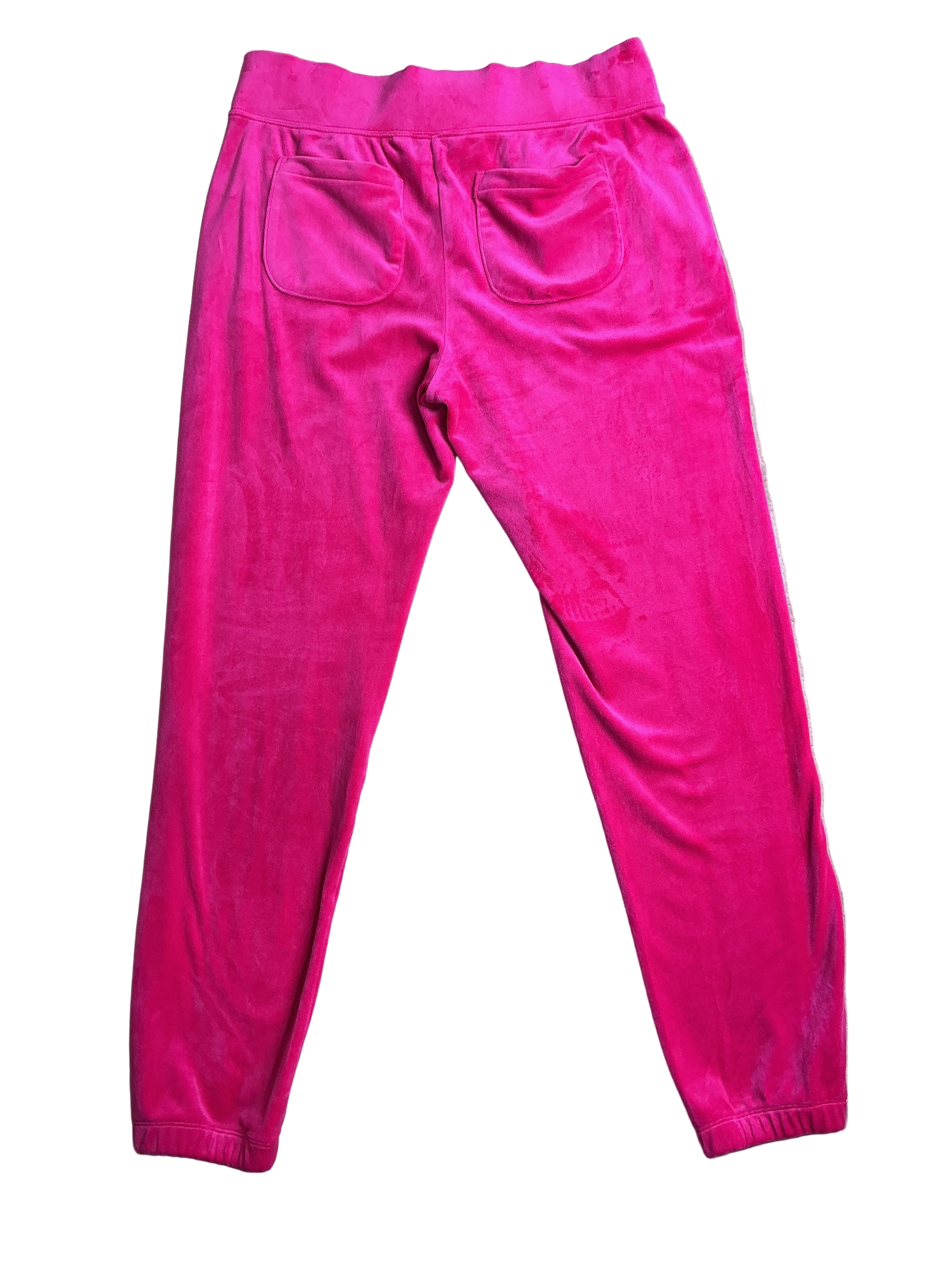 Lilly Pulitzer Mallie Velour Pants Raspberry Rouge - Size M
