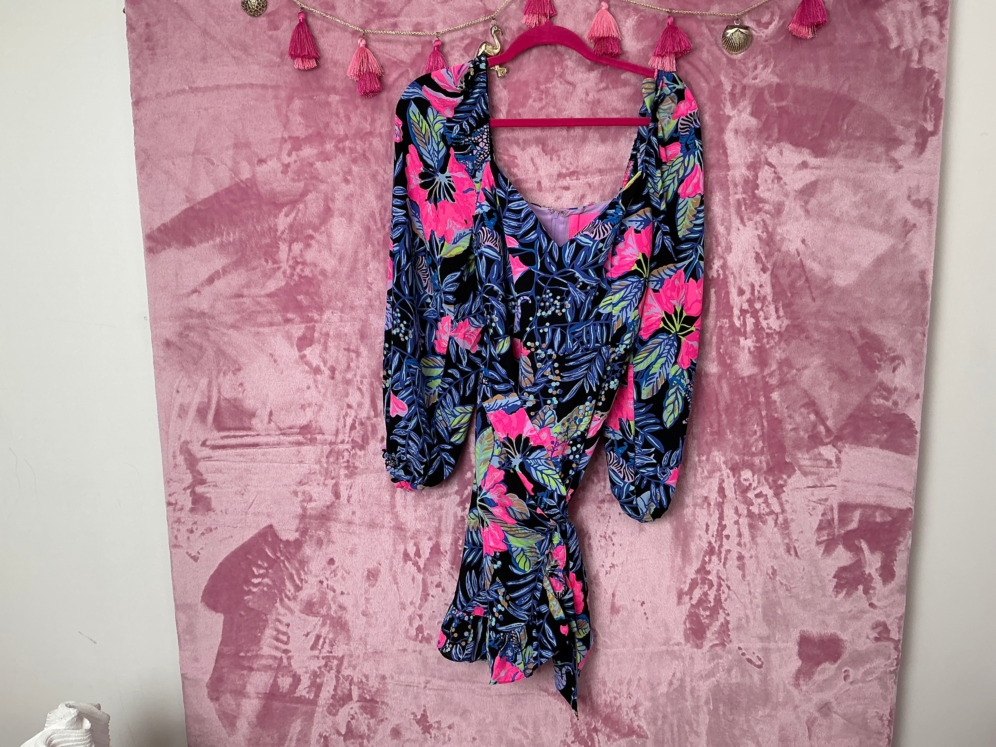 Lilly Pulitzer Dress NWT - Lila Long Sleeve Dress - Onyx - Earned Stripes - Size 8