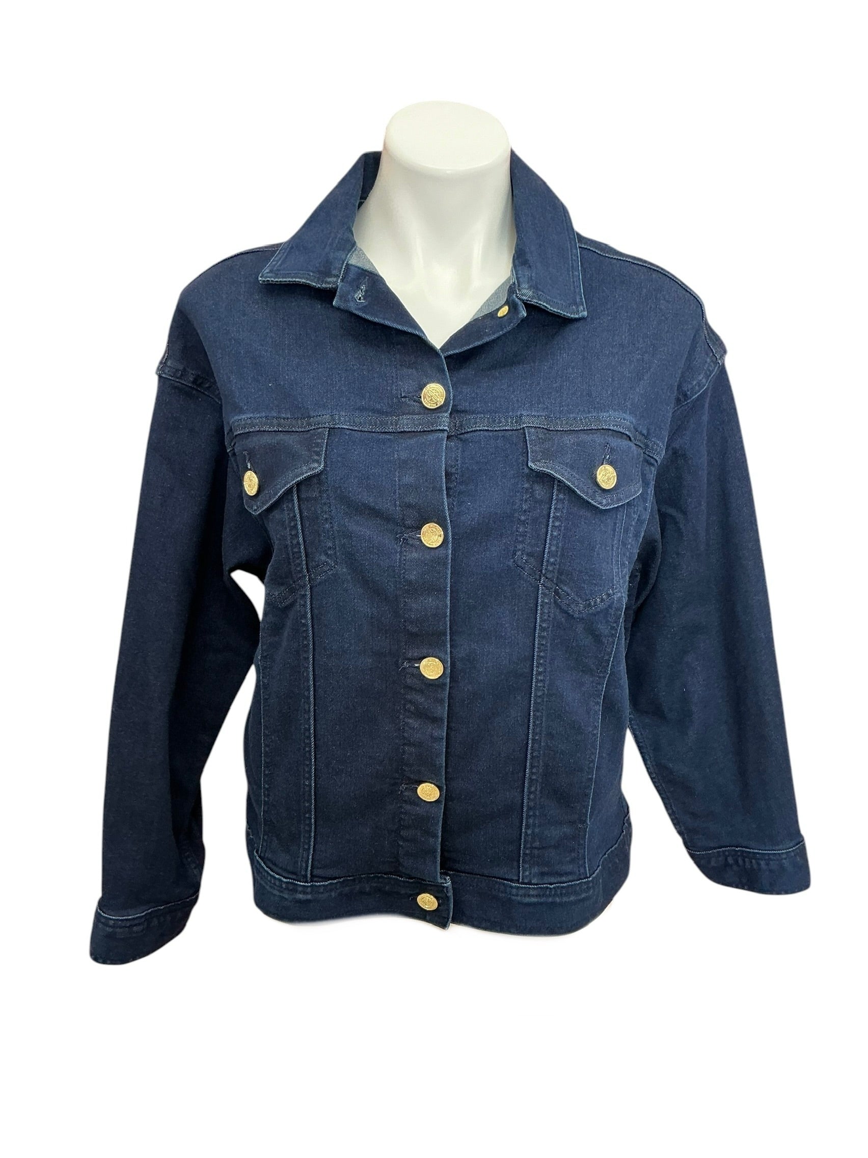 Lilly Pulitzer Seaspray Denim Jacket Caribbean Blues Wash - Size XXS-XS