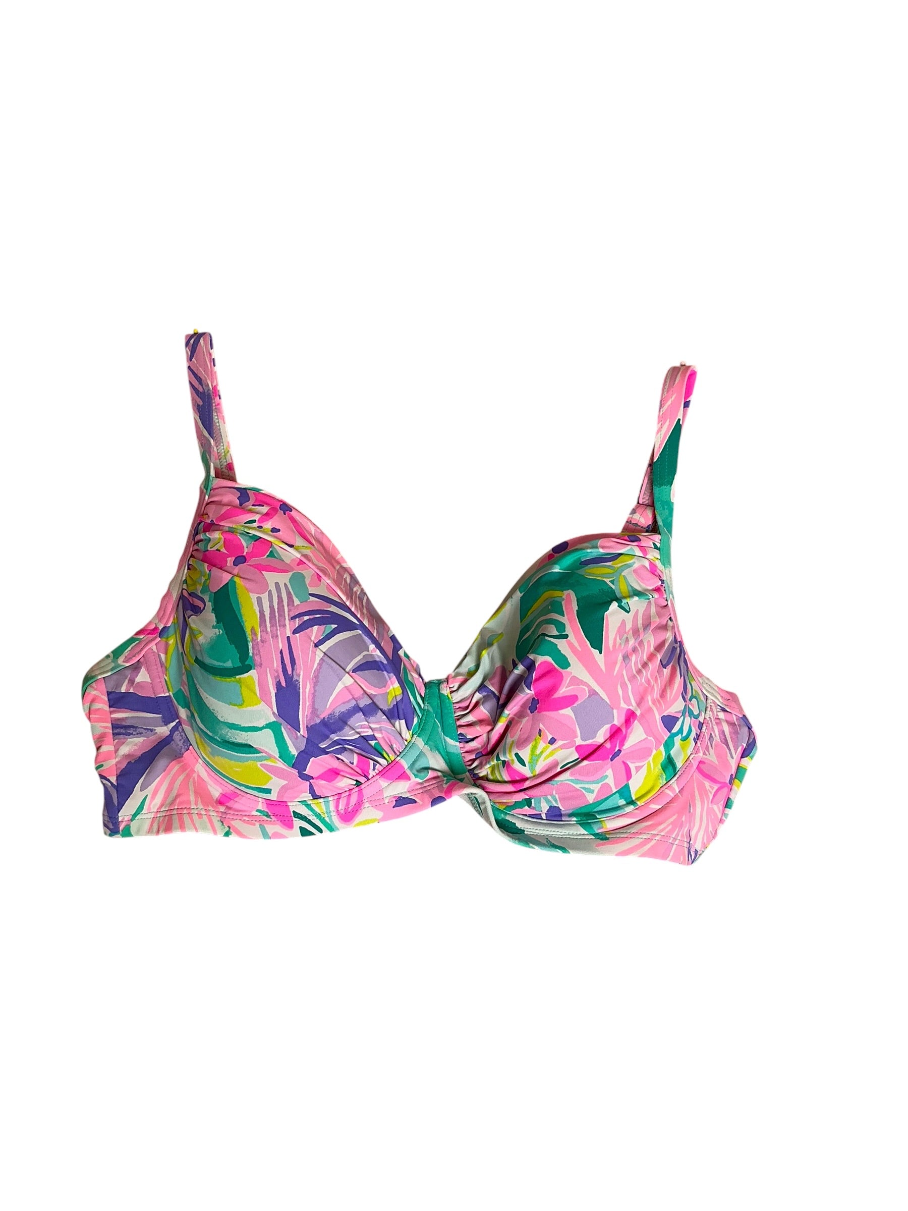 Lilly Pulitzer Leven Underwire Bikini Top It Was All A Dream - Size 36D