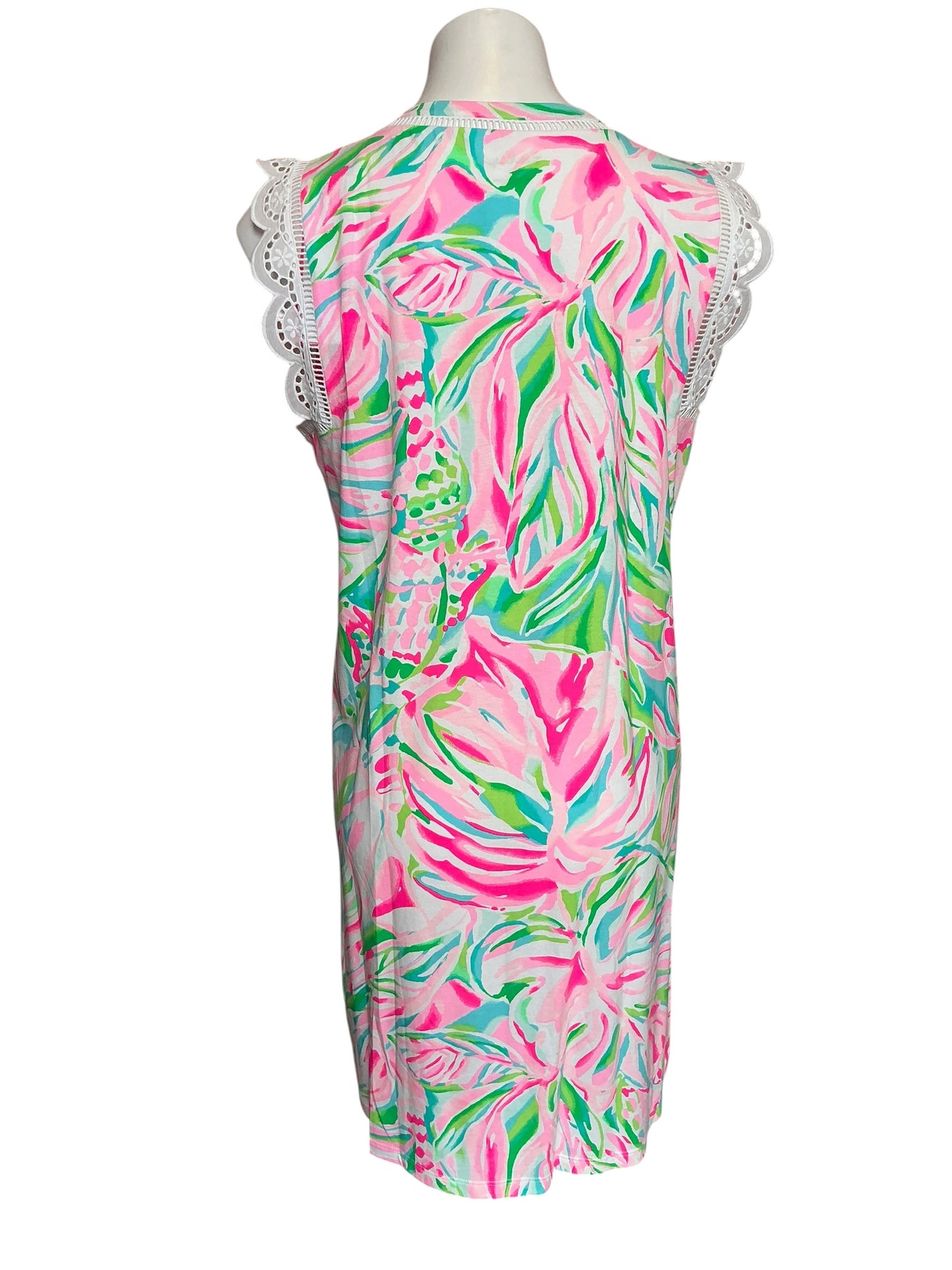 Lilly Pulitzer NWT Agee Dress Multi Croc My World - Size L