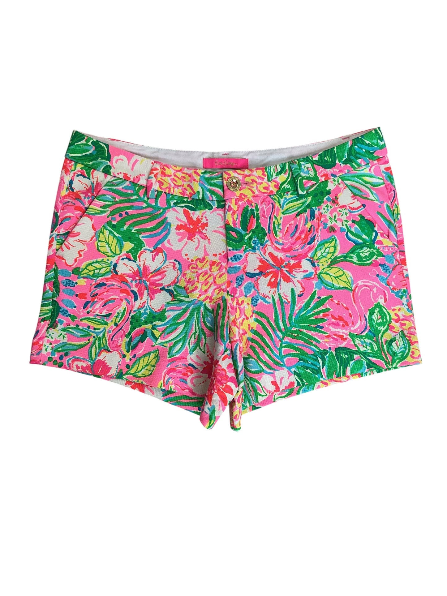 Lilly Pulitzer NWT Callahan Knit Shorts Multi Journey To The Jungle - Size 6