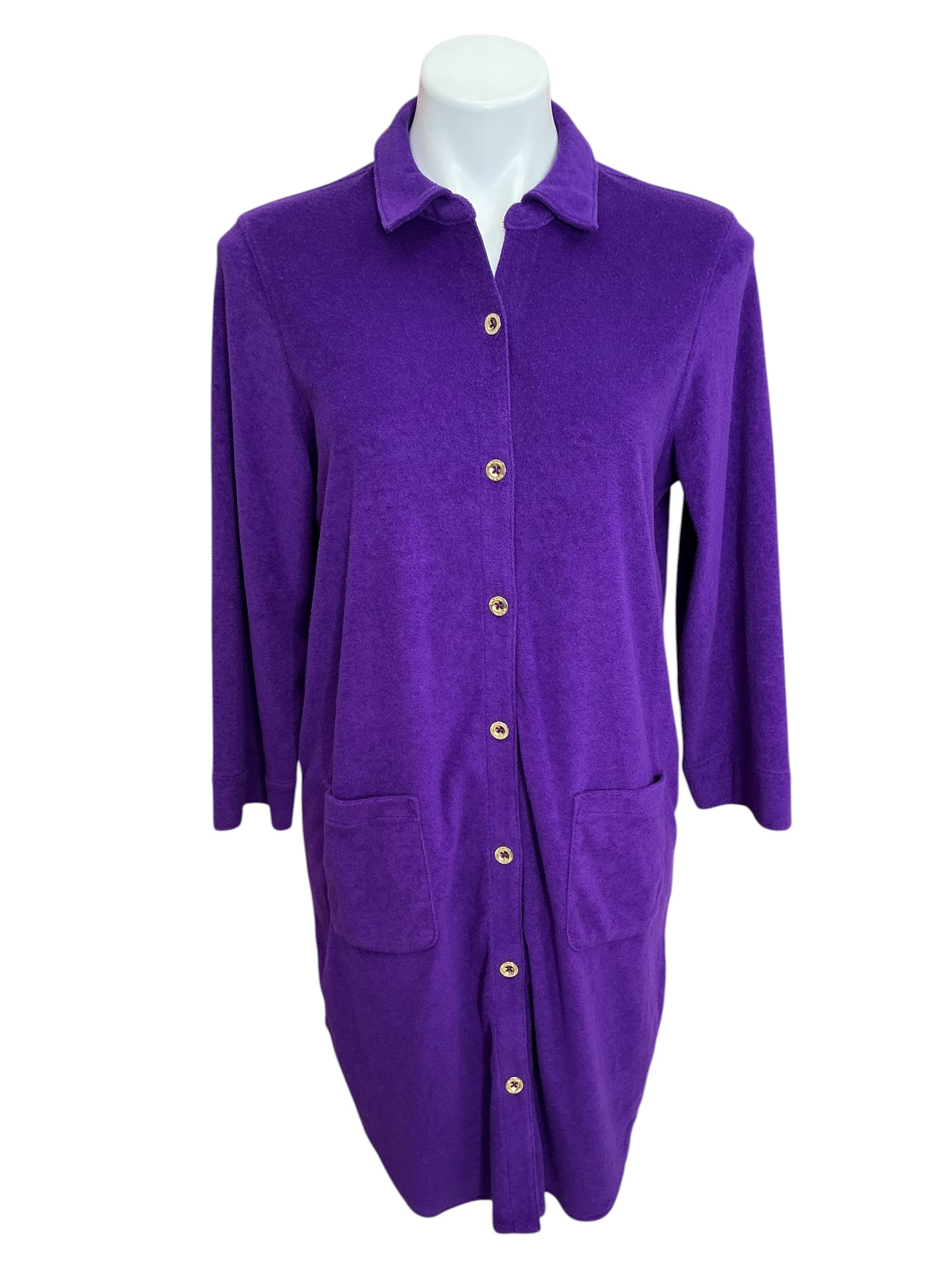 Lilly Pulitzer Natalie Terry Cover-Up Purple Berry - Size M