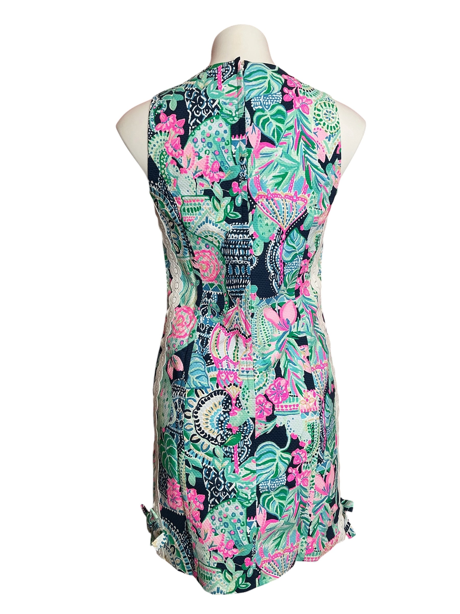 Lilly Pulitzer NWT Mila Stretch Shift Dress Multi Lookin Sharp - Size 2