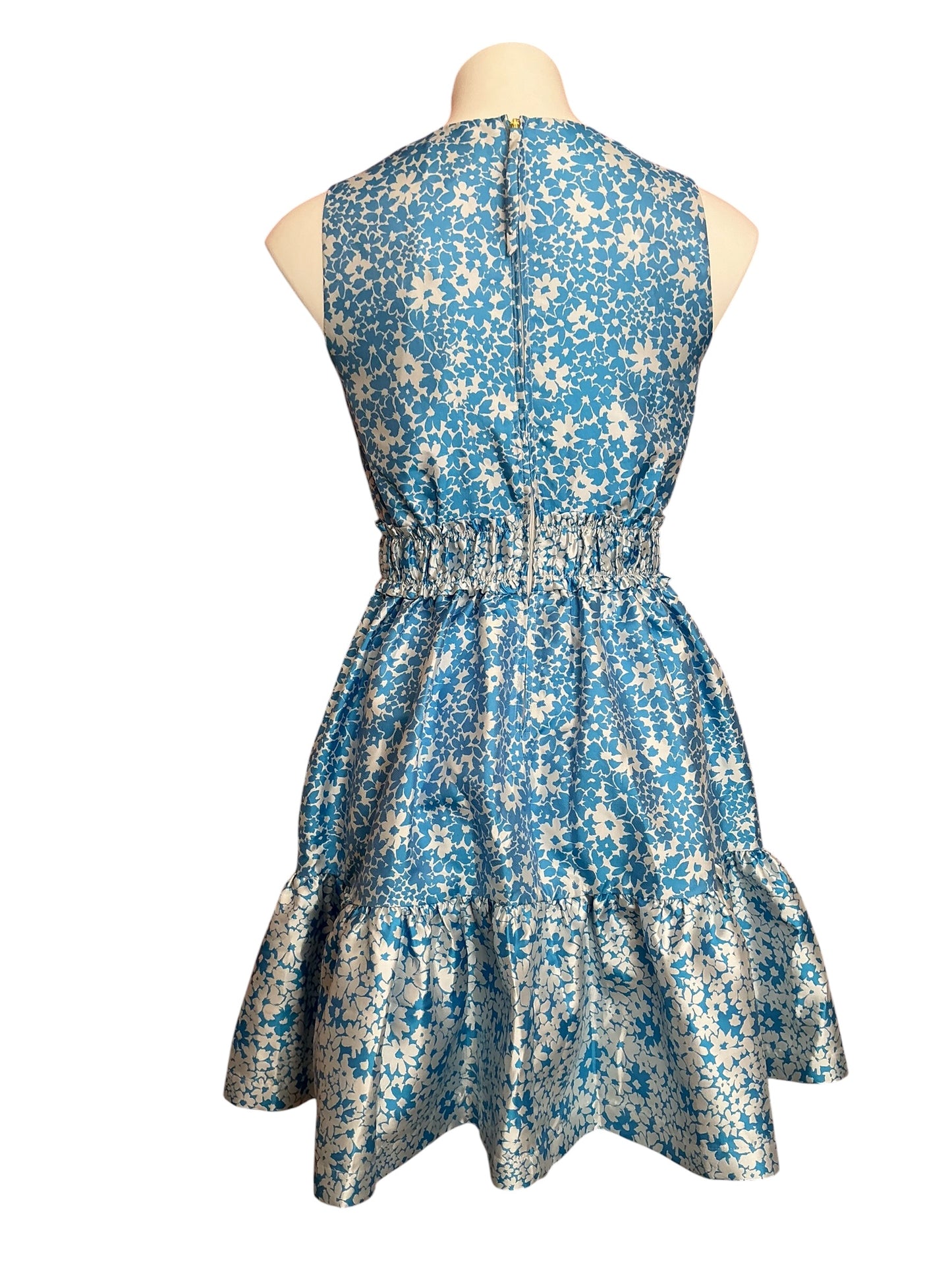 Lilly Pulitzer NWT Fabiana V Neck Jacquard Dress Lunar Blue Baby Blues Jacquard - Size 00