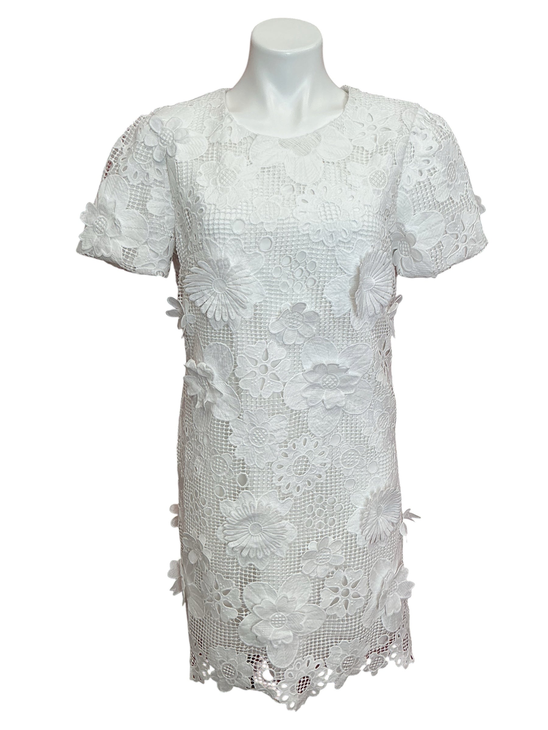 Lilly Pulitzer NWT Malena Lace Dress Resort White Passion Flower 3D Lace - Size 6