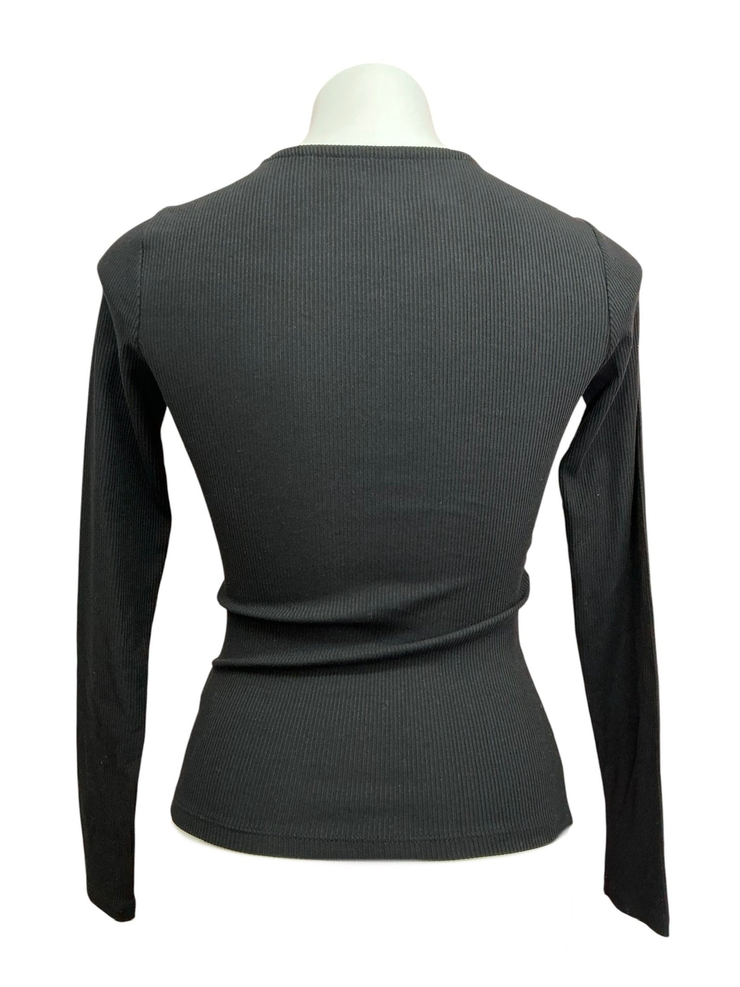 Lilly Pulitzer NWT Beaty Long Sleeve Knit Top Noir Black - Size XXS