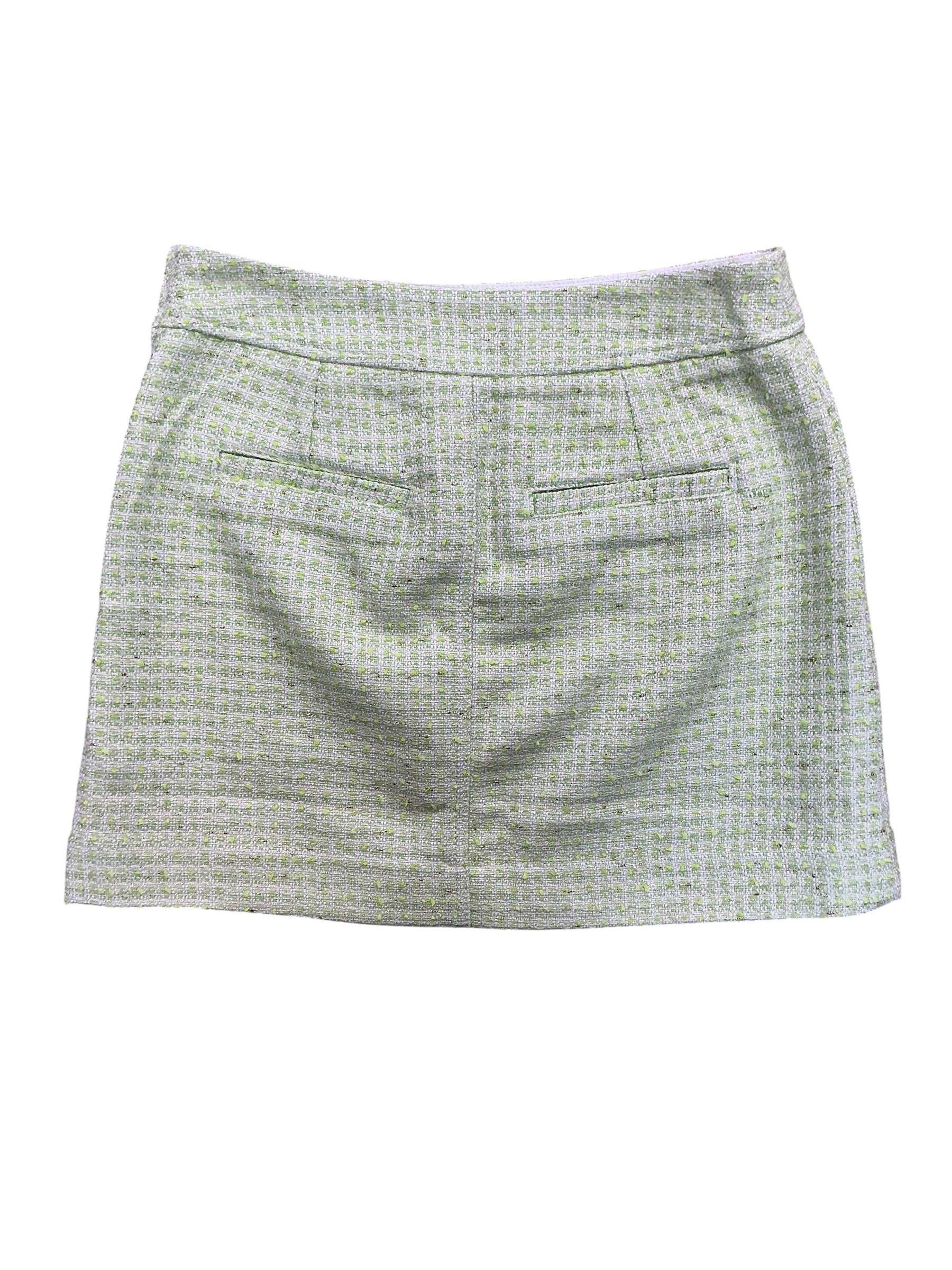 Lilly Pulitzer Sarissa Mini Skirt Crocodile Green Fantasy Boucle - Size 6