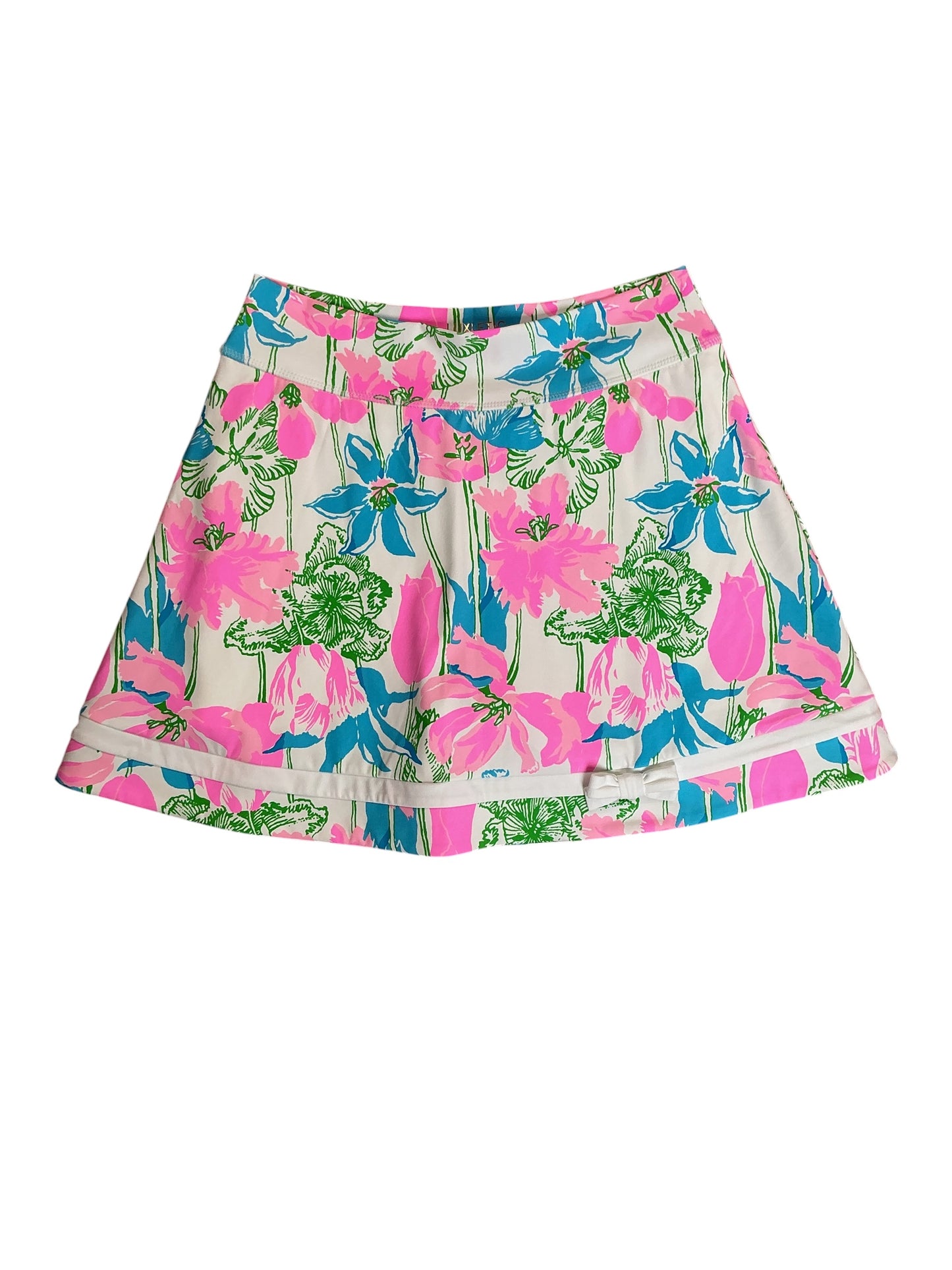 Lilly Pulitzer NWT Marilla High Rise Skort UPF 50+ Resort White Viney Liney - Size S