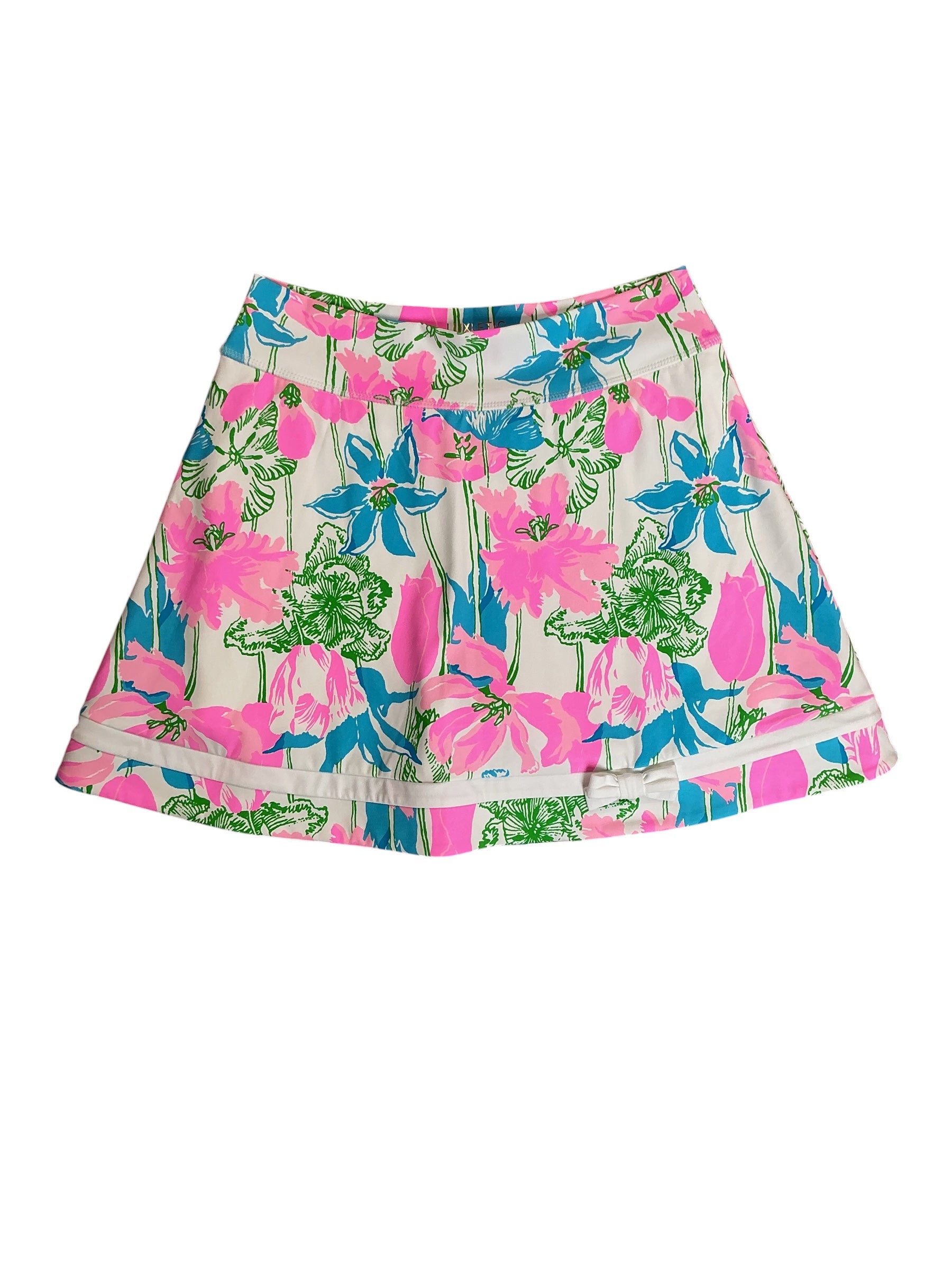 Lilly Pulitzer NWT Marilla High Rise Skort UPF 50+ Resort White Viney Liney - Size S