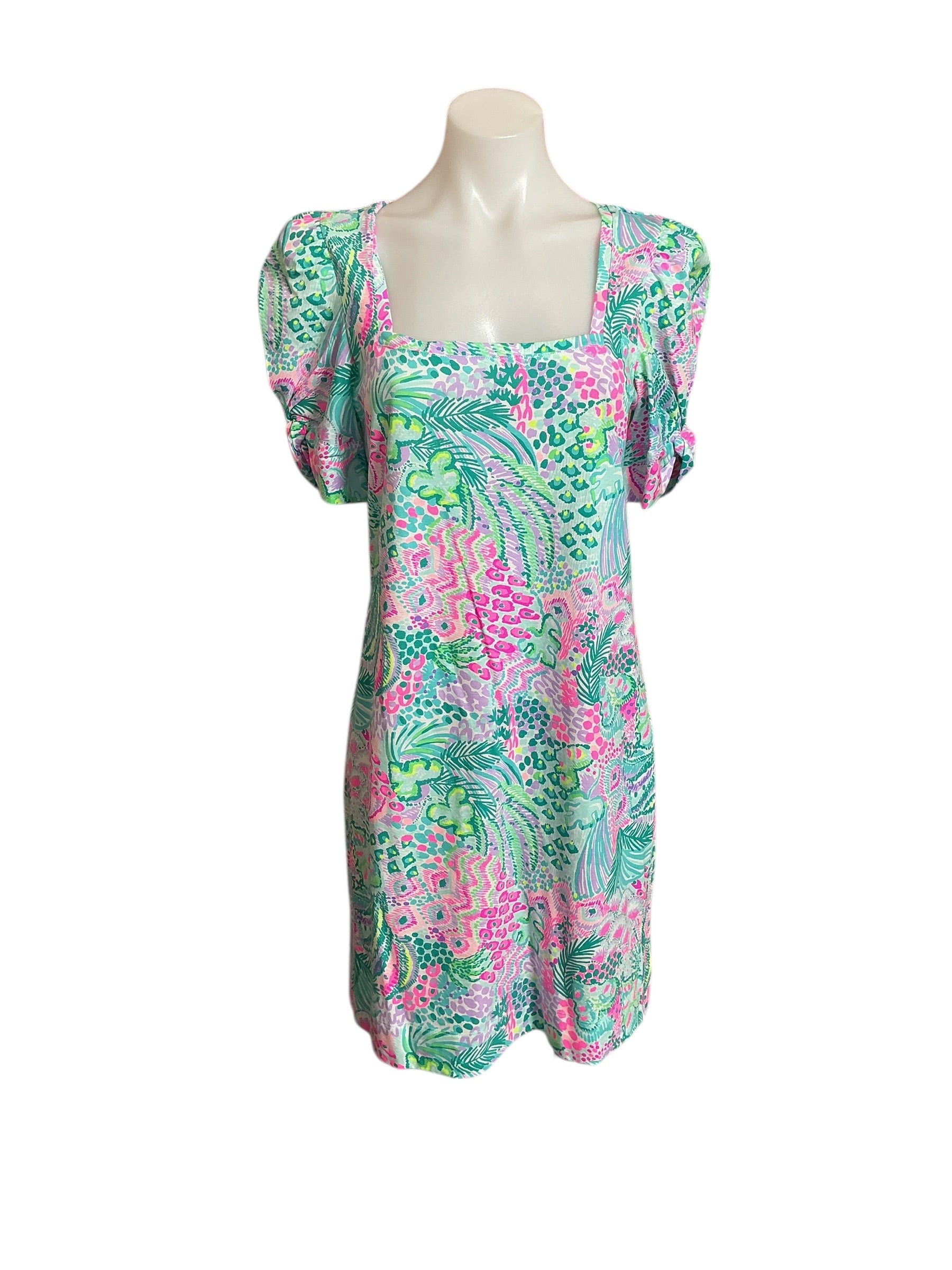 Lilly Pulitzer NWT Haydn Short Sleeve Dress - Multi Banana Split - Size XS
