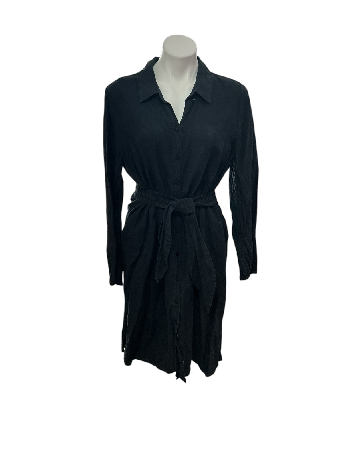 Lilly Pulitzer Bethanne Knee Length Linen Dress Onyx - Size 16