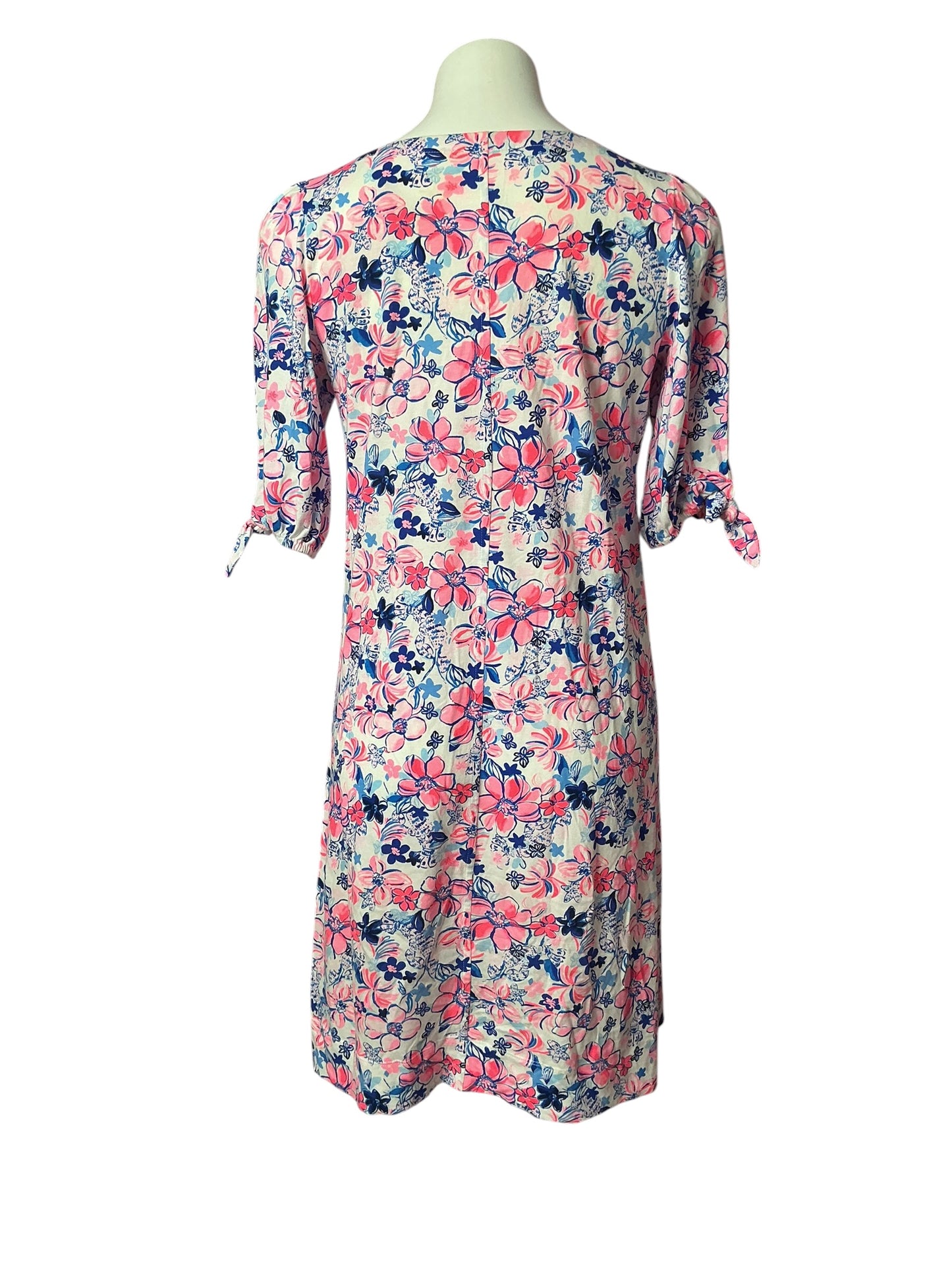Lilly Pulitzer Easley Short Sleeve T-Shirt Dress Resort White Party Like a Lobstar - Size S