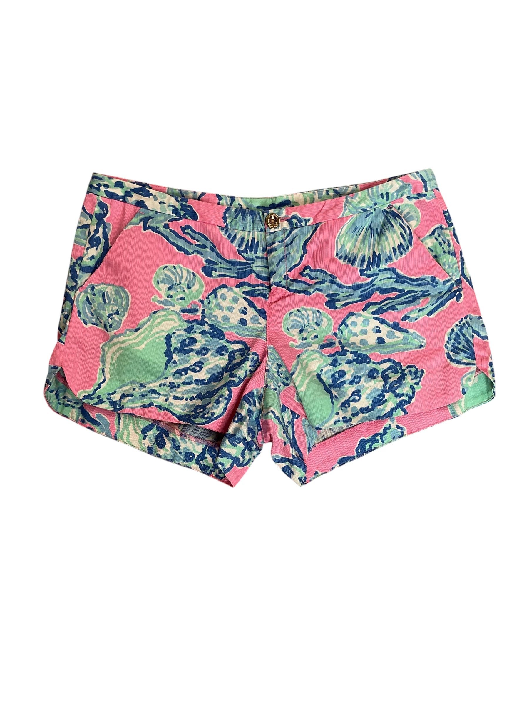 Lilly Pulitzer Adie Shorts Pink Pout Barefoot Princess - Size 6