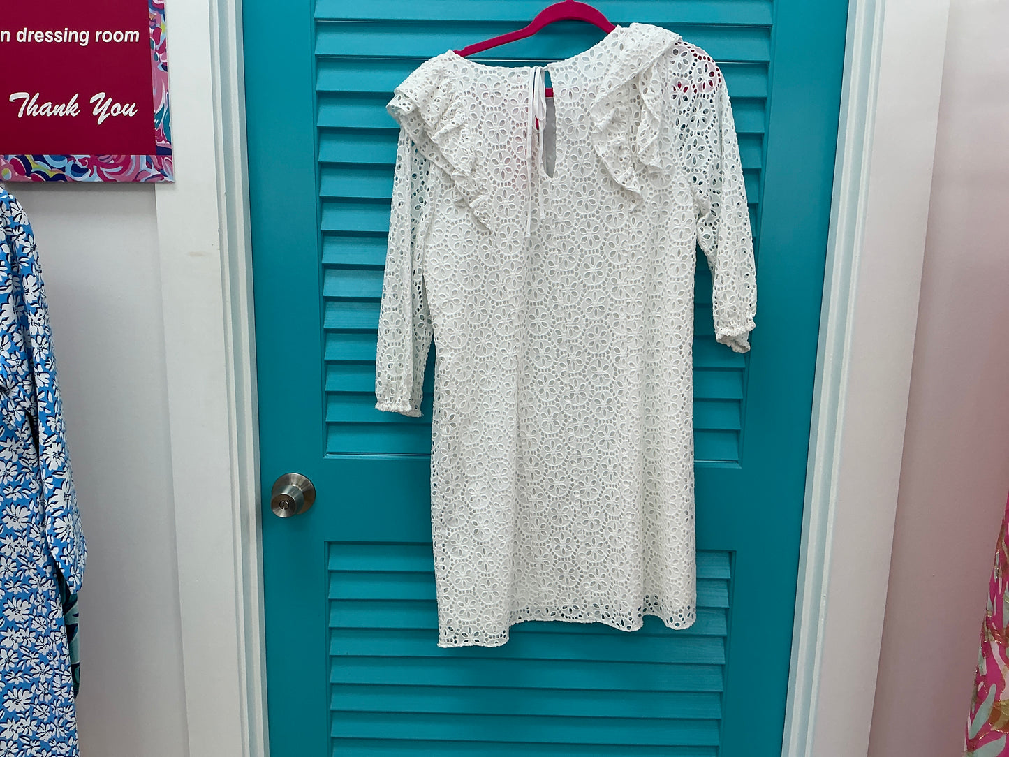 Lilly Pulitzer NWT Primm Dress Resort White Petite Sand Dollar Eyelet - Size L