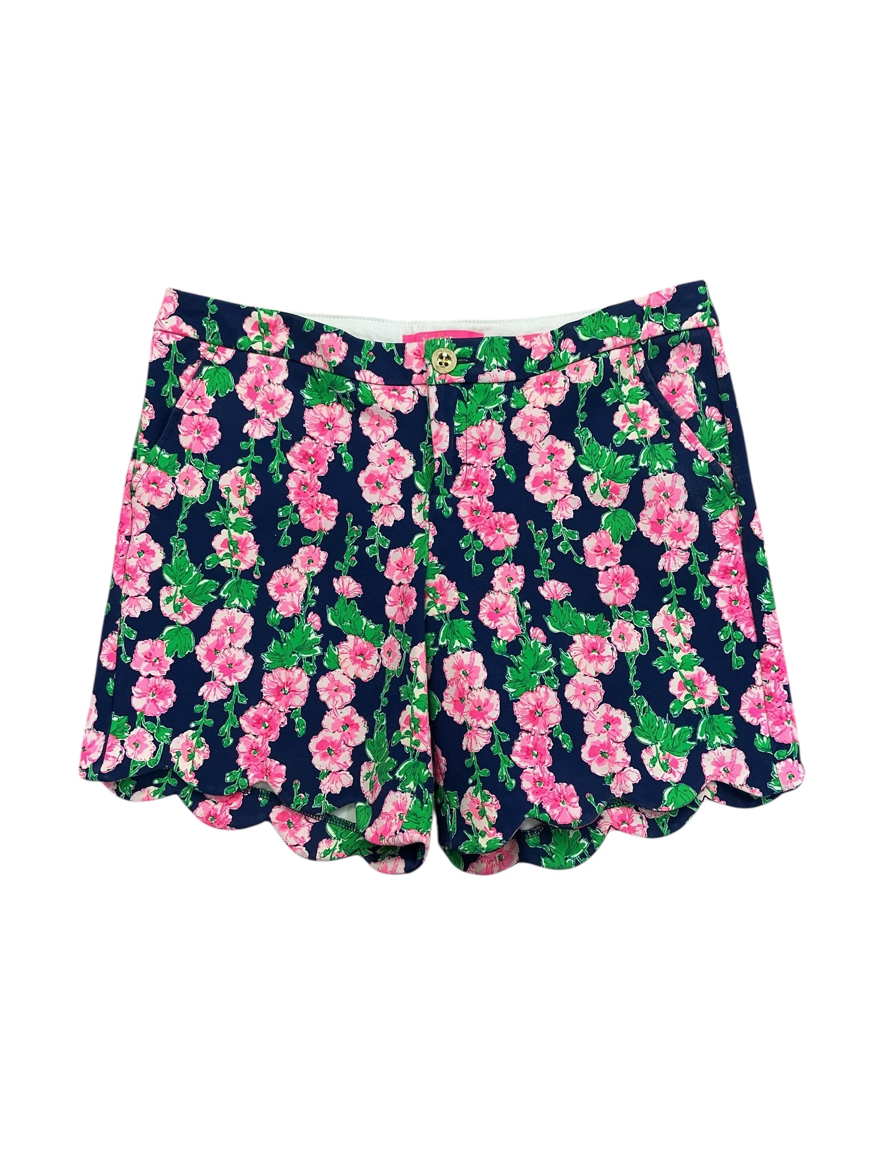 Lilly Pulitzer Darci Knit Shorts Oyster Bay Navy De Vince - Size 10