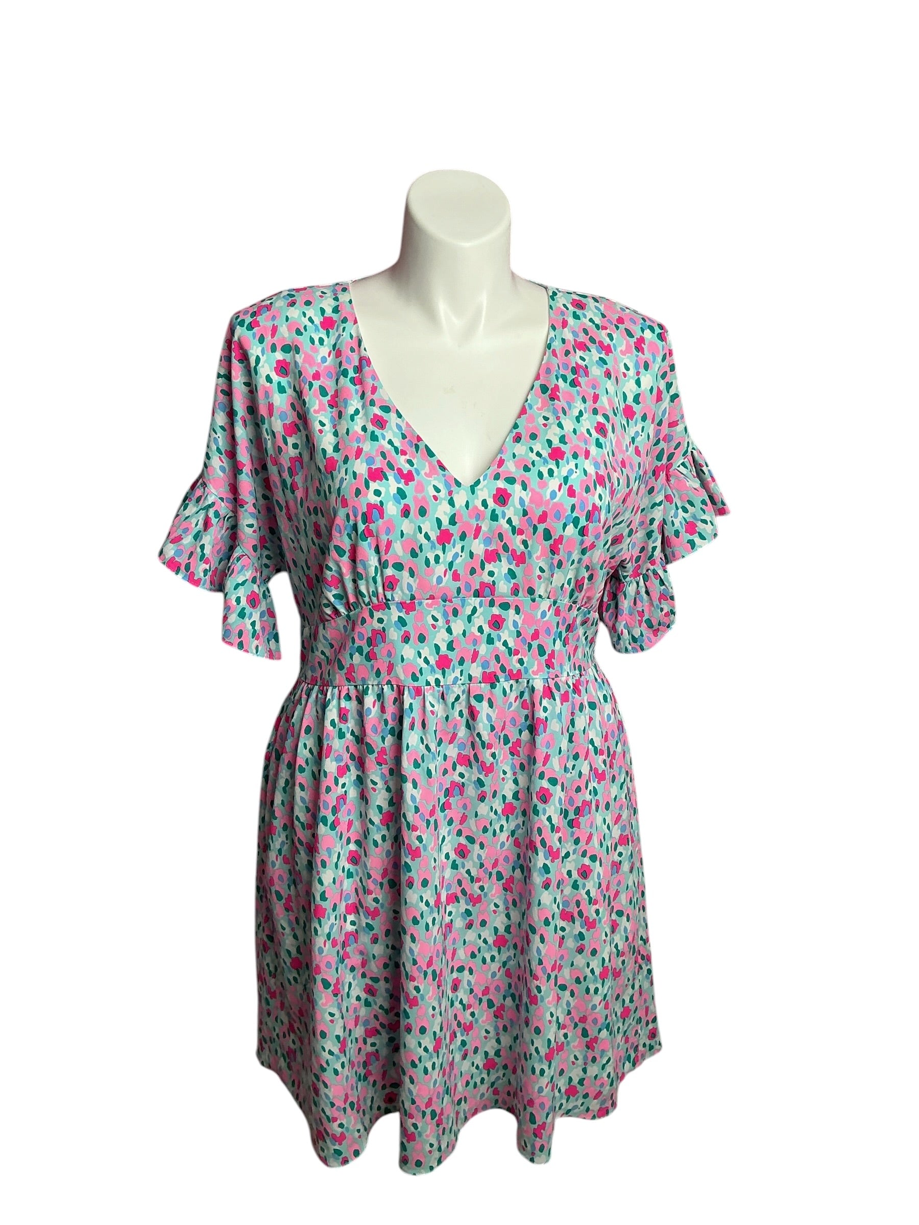 Lilly Pulitzer- NWT Blaire Stretch Dress Multi Hottie Dottie Size 16