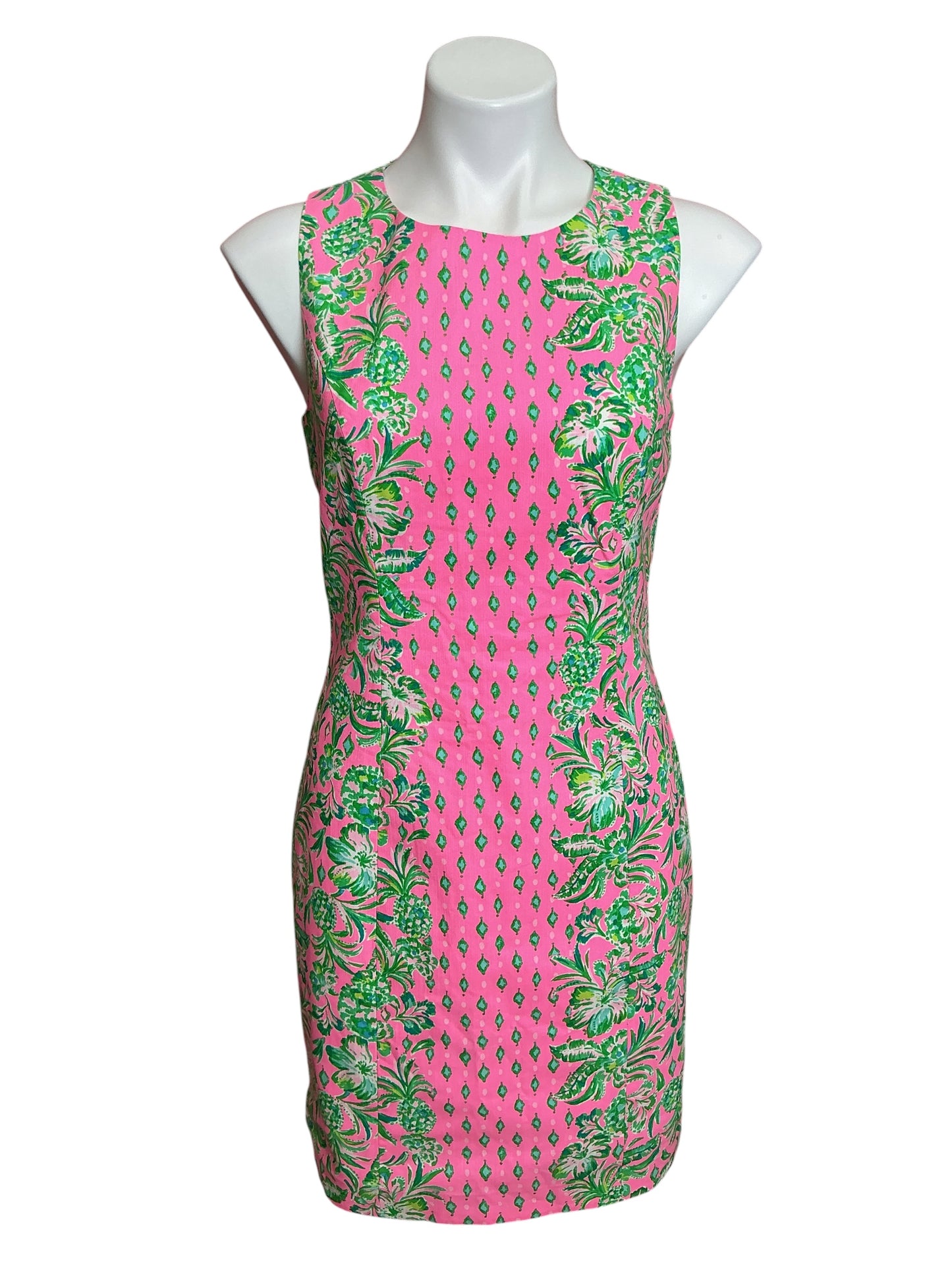 Lilly Pulitzer Mila Shift Dress Pink Shandy Oh Diamond Girl - Size 4